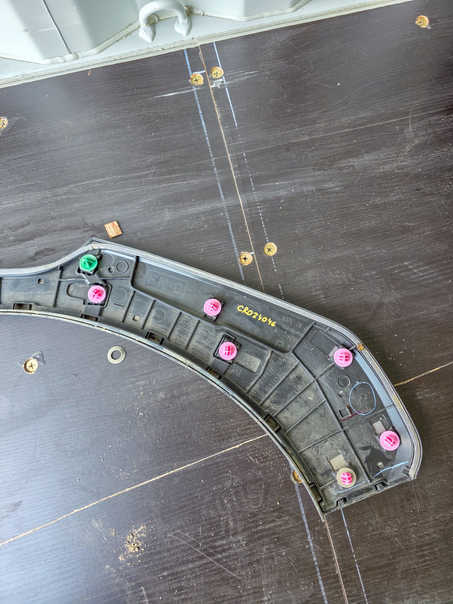 2024-2025 Subaru Crosstrek Rear Right Side Quarter Wheel Arch Molding Flare 91111FN100, 91111FN300, 91112-FN100 / 91112 FN100