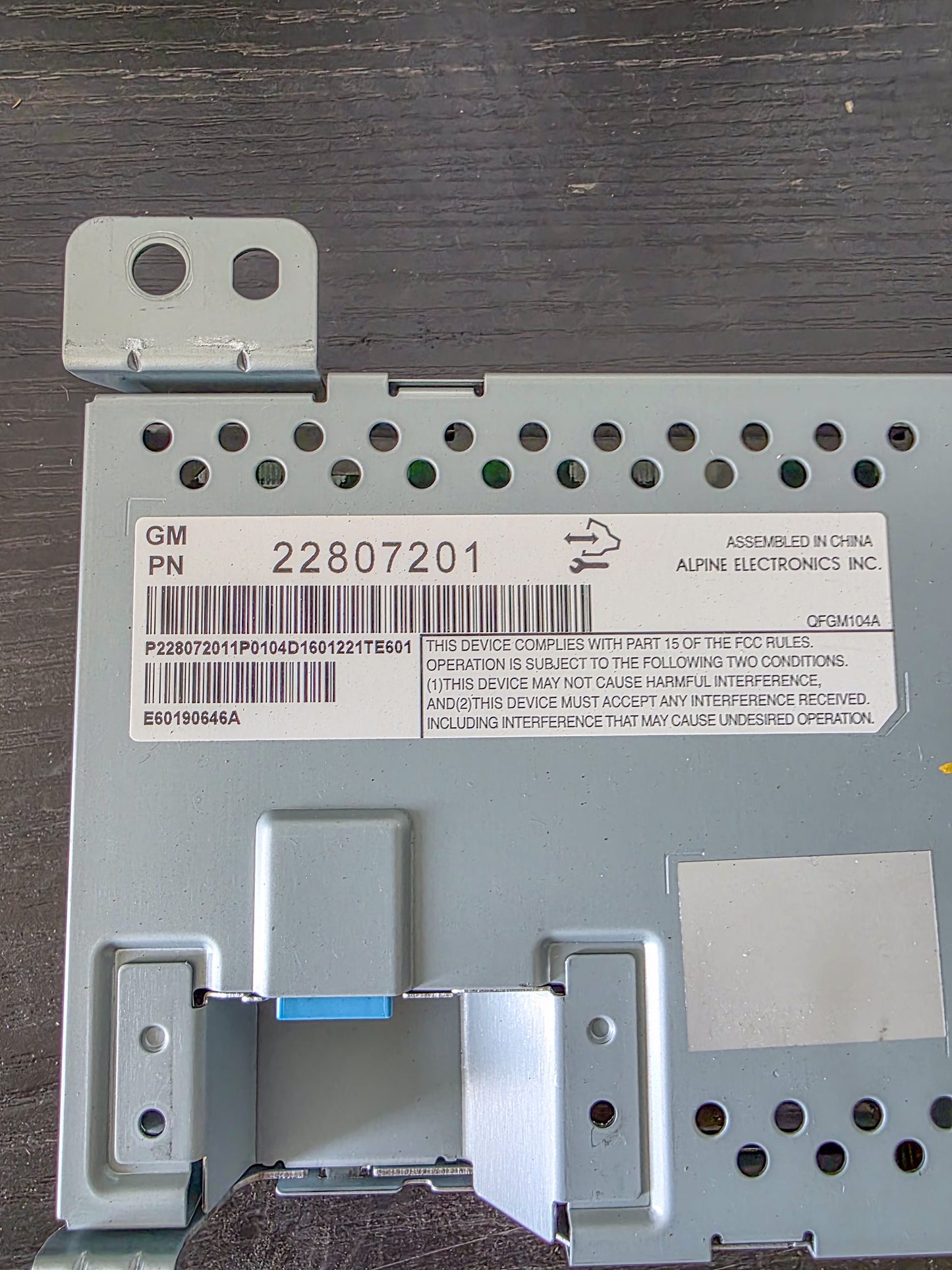 2010-2017 Gmc Terrain Radio Information Display Panel Screen, Denali 22807201