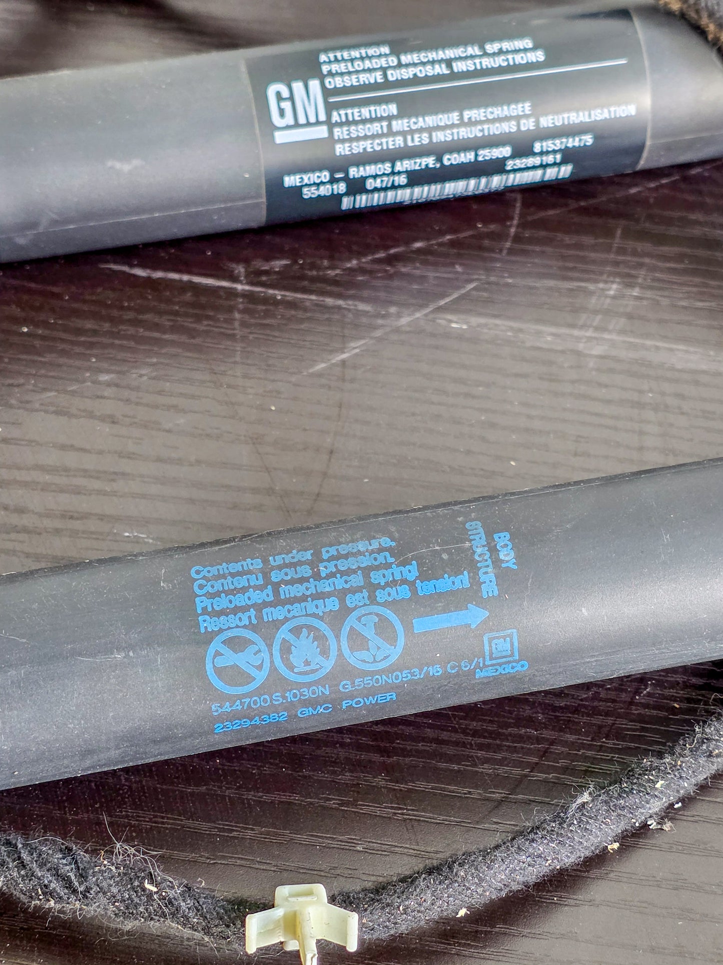 2010-2017 Gmc Terrain Liftgate Support Strut , Equipment Rear Power Liftgate Actuator Denali 23289161, 23294382