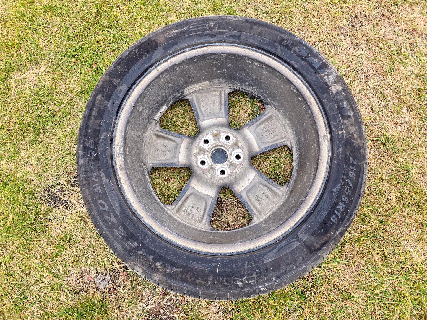 2014 Buick Encore Rim 18x7 (aluminum), 5 spoke, single (opt RV6), with tire 215/55 R18
