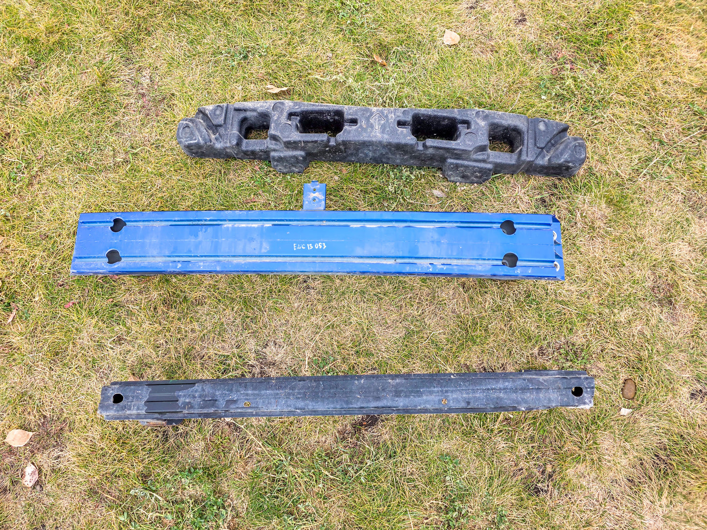 2013-2022 Buick Encore Front Upper Bumper Fascia Energy Absorber, Rebar Front Steel, and Front Bumper Reinforcement Bar 42607558, 95942501, 42489258