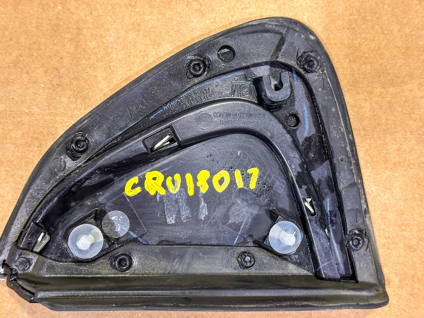 2018 Chevrolet Cruze Rear Driver Side Fender Upper Molding 84106817, 23446490, 84041668 - view 3