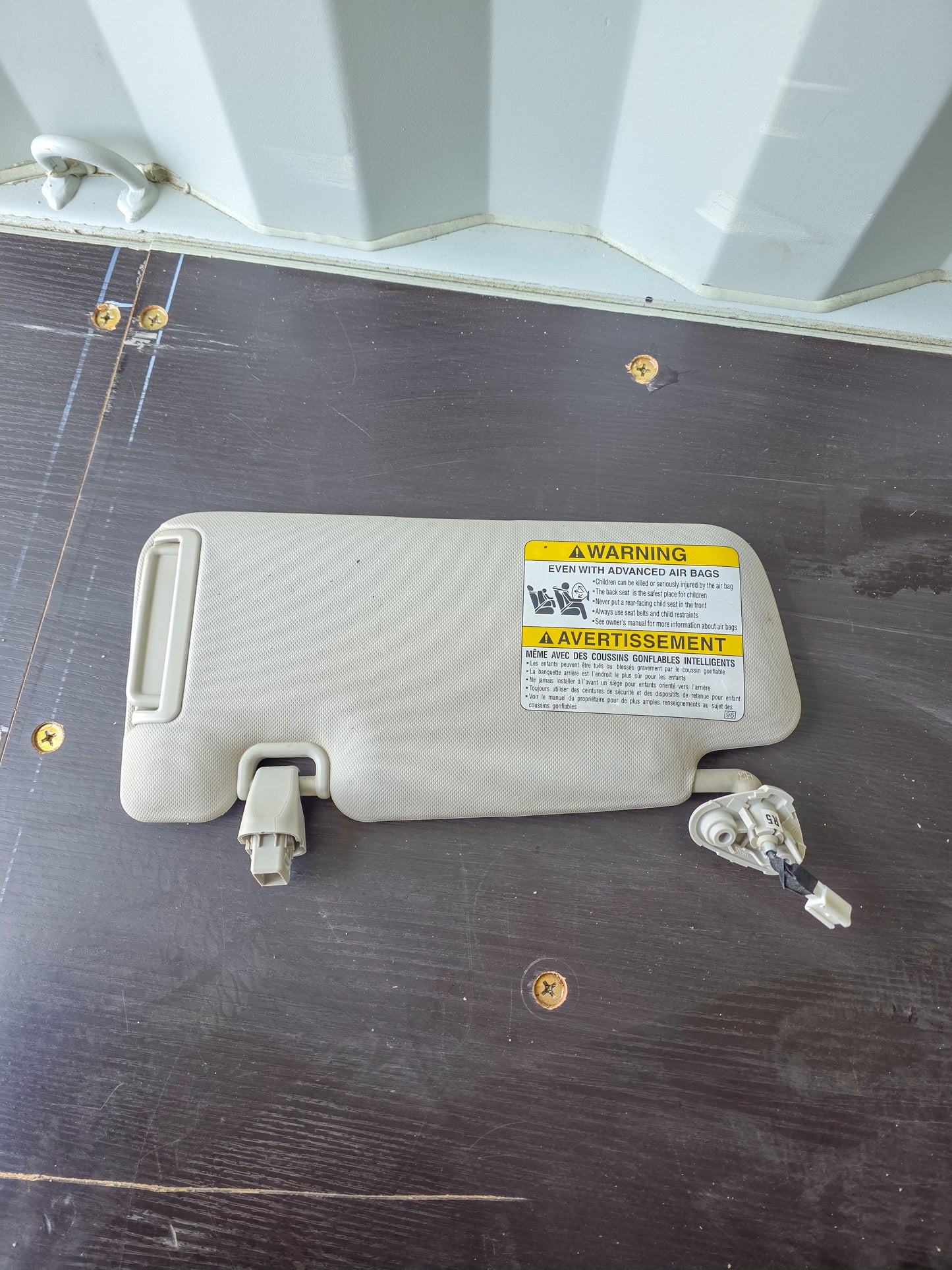 2024-2025 Subaru Crosstrek Front Roof Overhead Right Side Sun Visor Shade 92011FL061ME, 92011-FL061ME, 92011FL060ME