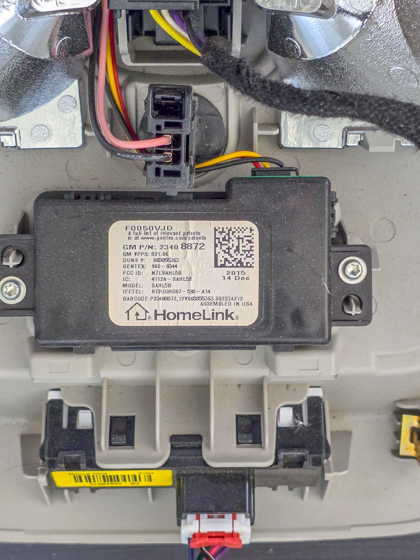 2016-2017 Gmc Terrain Assembly, Garage Door opener Denali 23408872