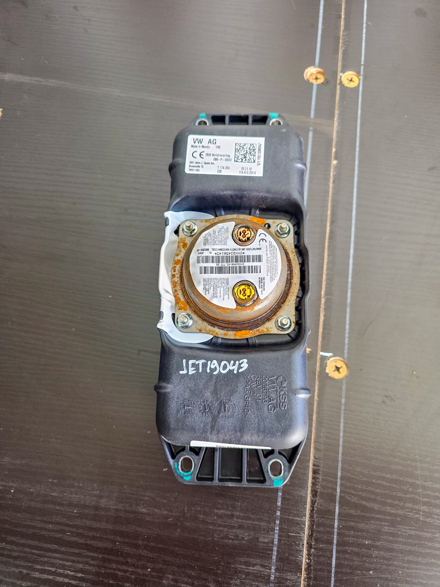 2019-2020 Volkswagen Jetta Dash Air Bag Passenger Right 17a880204e