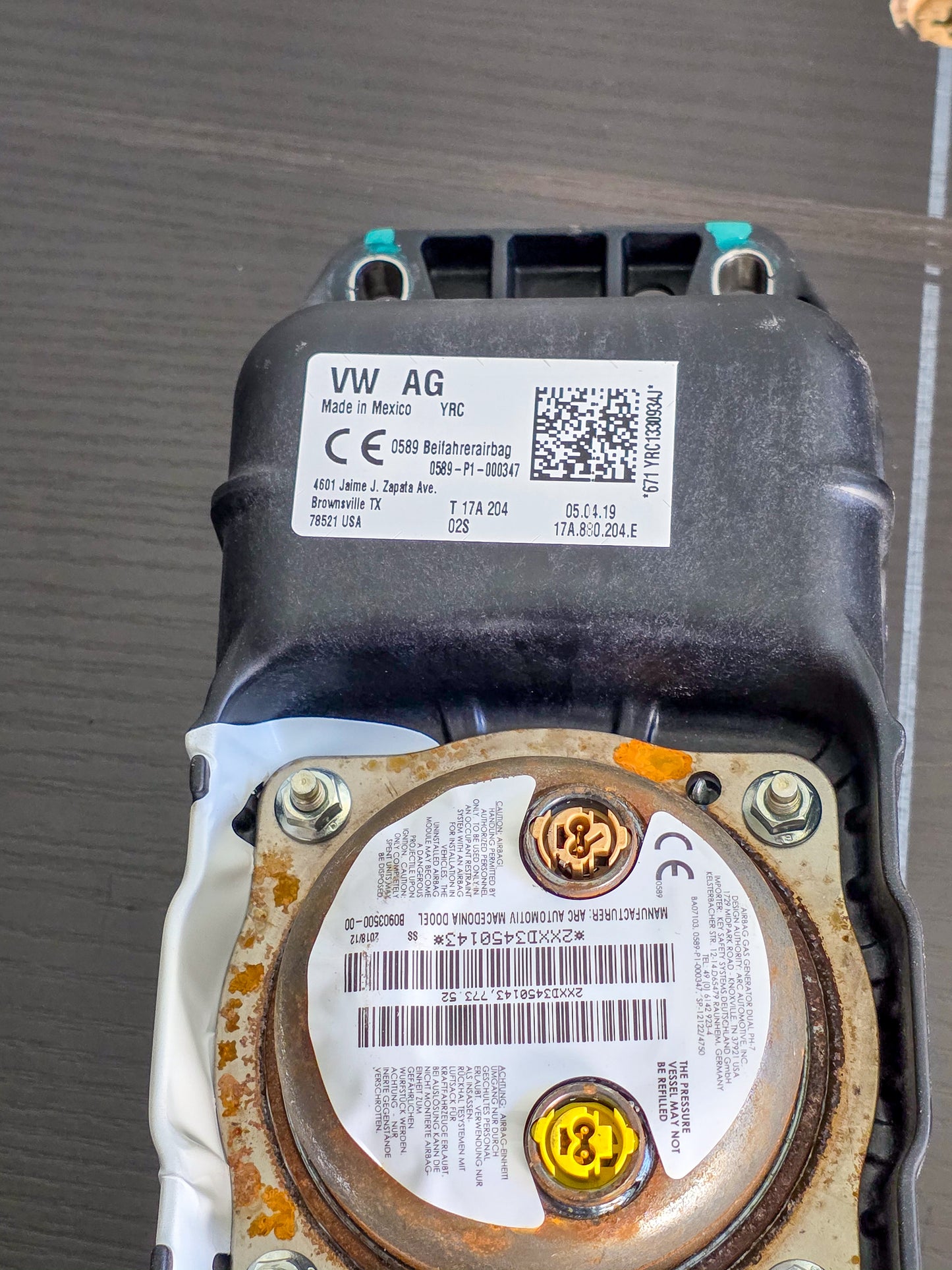 2019-2020 Volkswagen Jetta Dash Air Bag Passenger Right 17a880204e