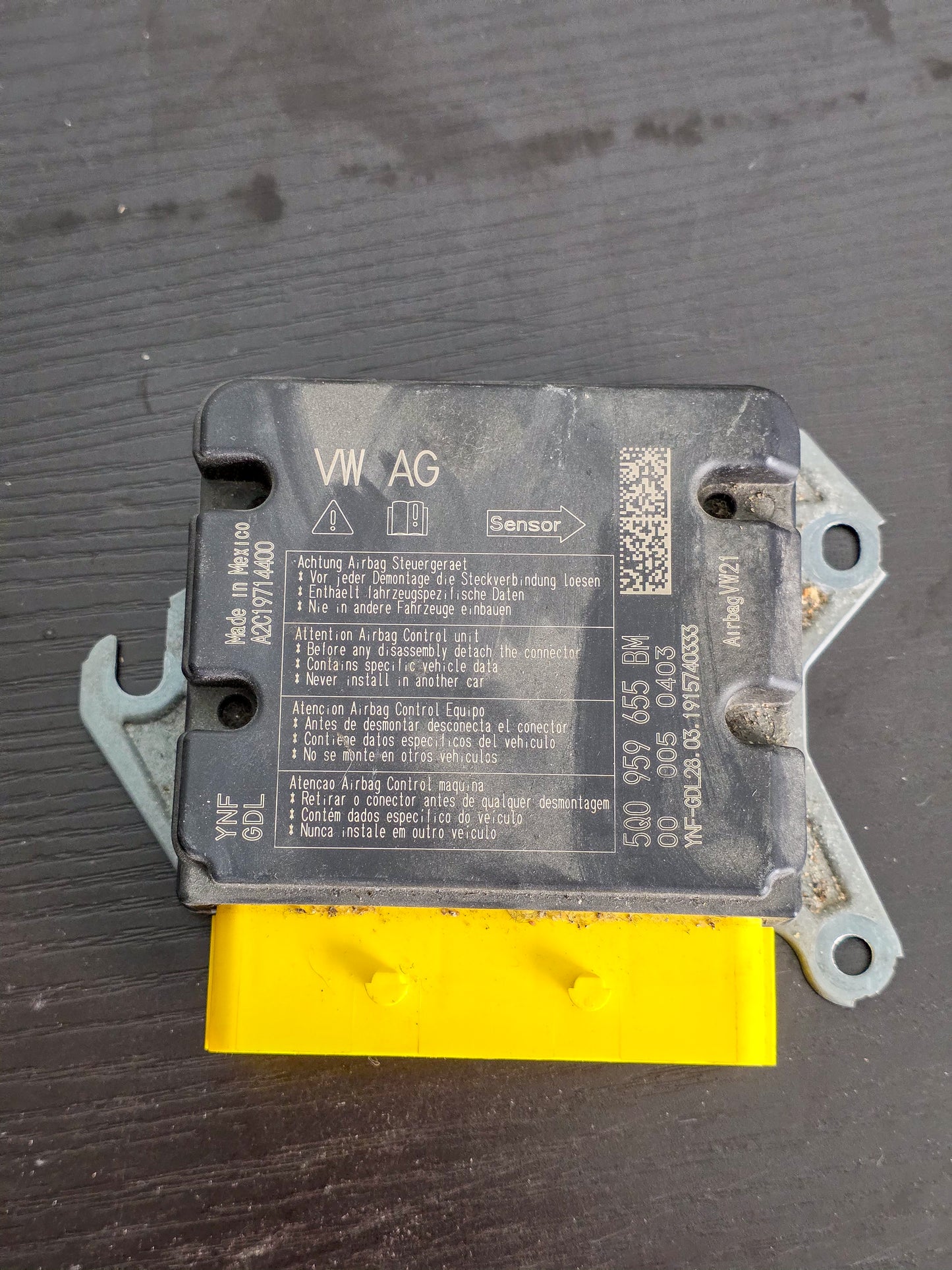 2018-2021 Volkswagen Jetta Srs Airbag Module 5Q0959655BM 5Q0959655CB