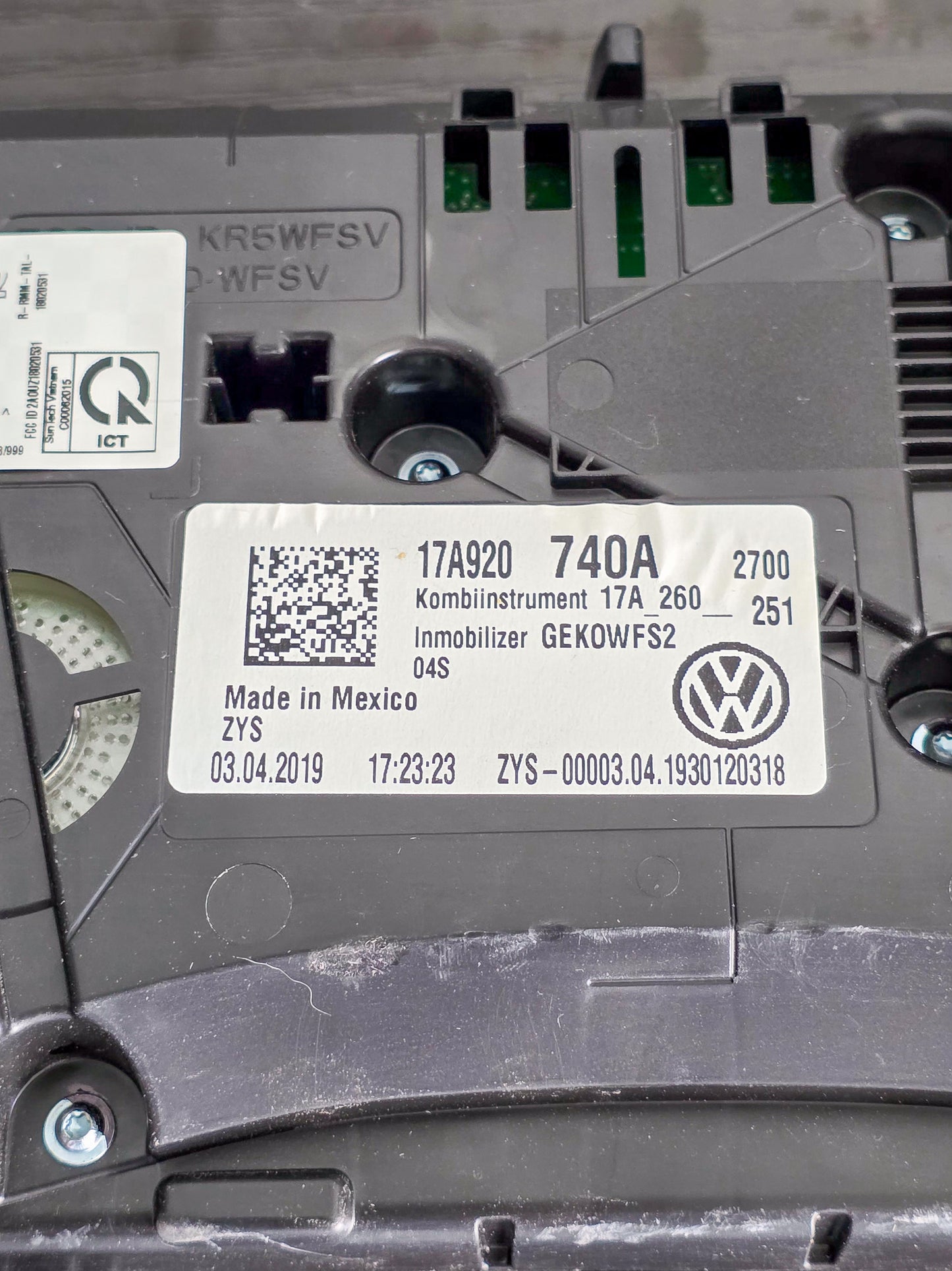 2019-2020 Volkswagen Jetta Speedometer Instrument Cluster 17a920740a, 17A-920-740-A