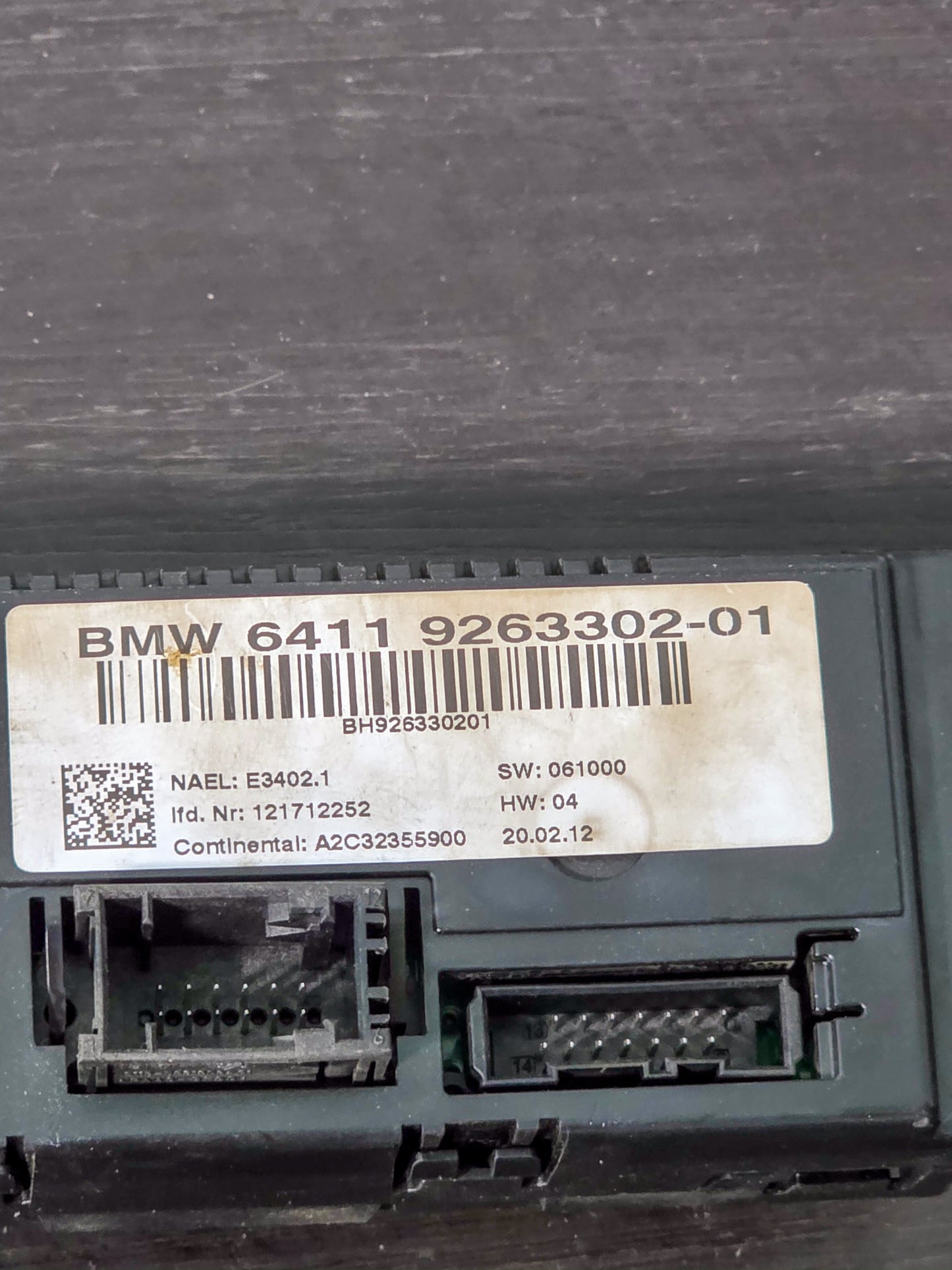 2012 BMW X1 Climate Control Temperature Unit Panel 6411926330201