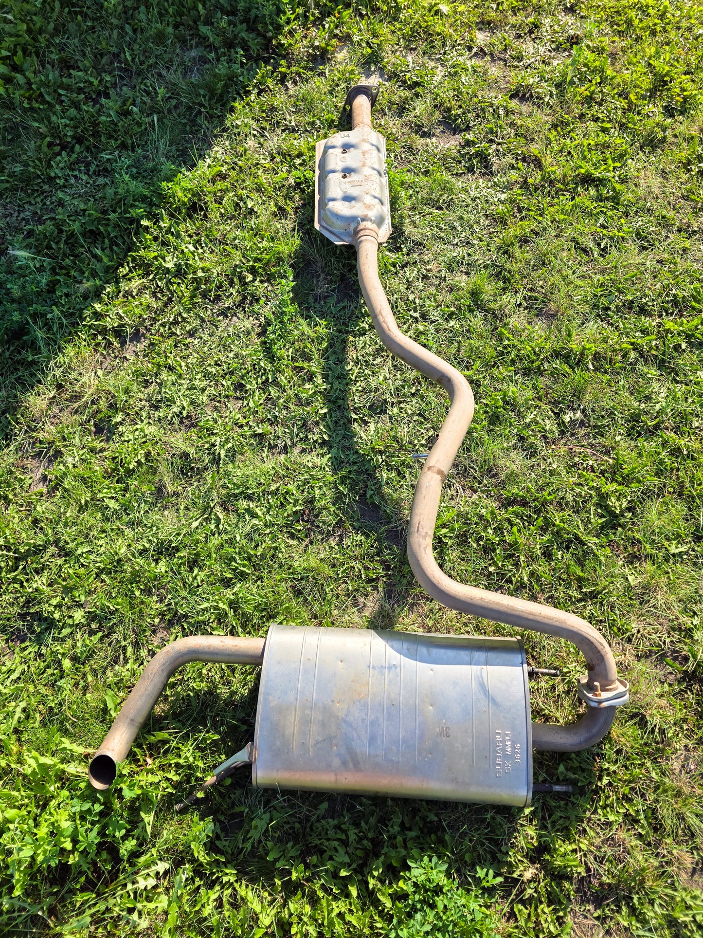 2018-2024 Subaru Crosstrek Gas Engine Rear Exhaust Muffler And Exhaust Center Muffler Resonator 44300FL001, 44200FL120