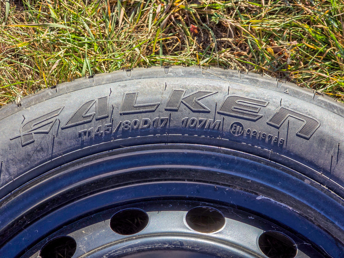 2024 Subaru Steel Spare Rim 17x4 (steel, compact spare), with tire T145/80 D17