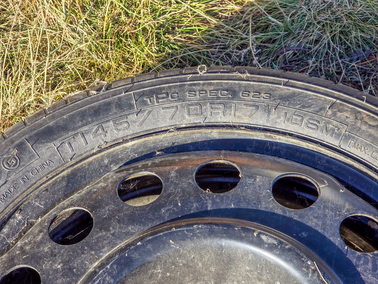 2016 GMC Terrain Steel Spare Rim 17x4-1/2 compact spare (opt S1G),with tire T145/70 R17 - view 2