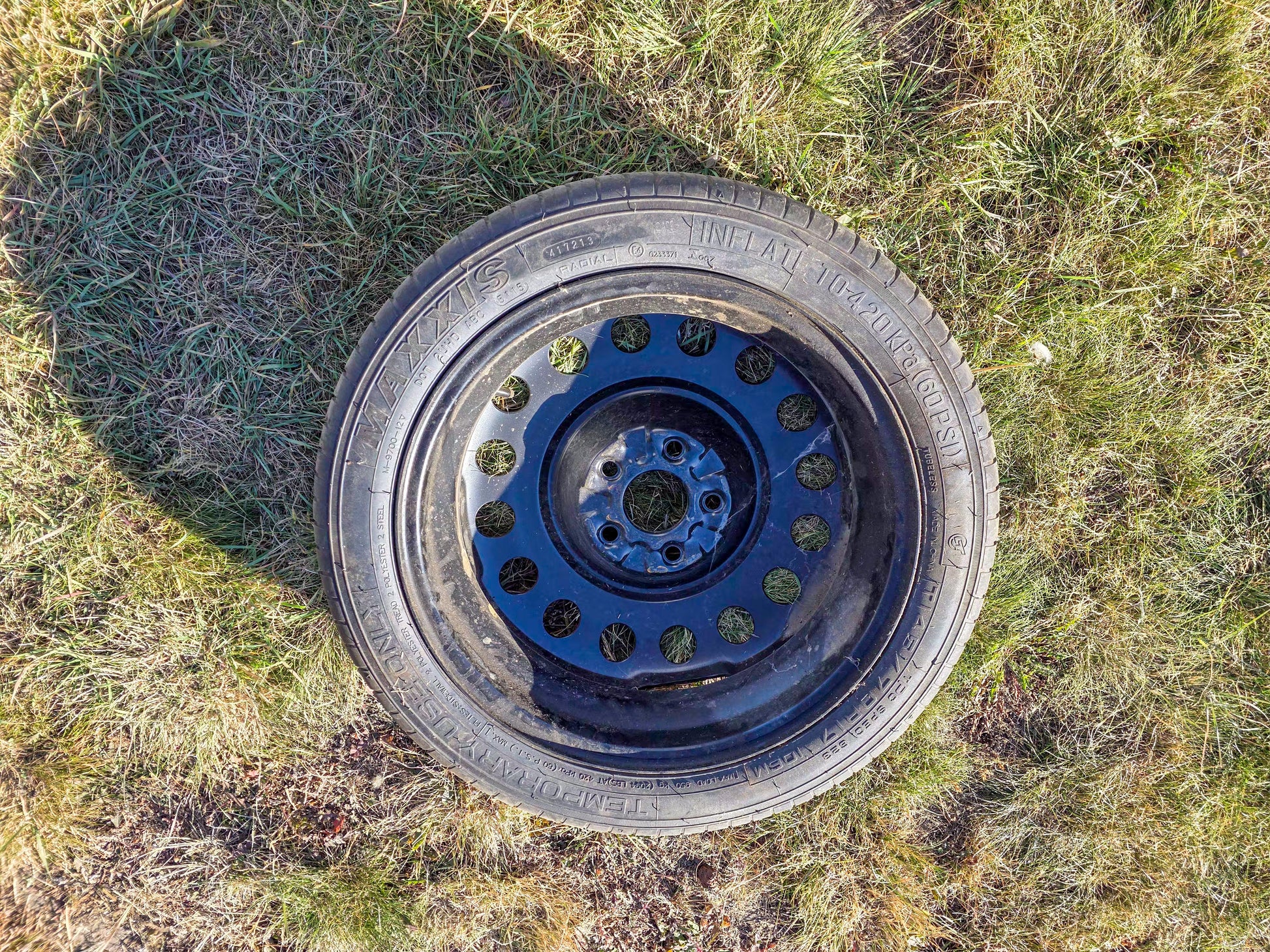 2016 GMC Terrain Steel Spare Rim 17x4-1/2 compact spare (opt S1G),with tire T145/70 R17 - view 4