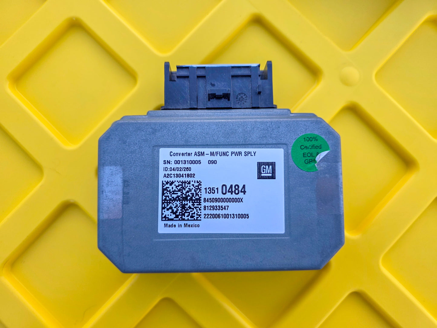 2016-2025 GMC Terrain Multifunction Power Supply Converter 13510484, 13462012, 13506066, 13509853, 13514044