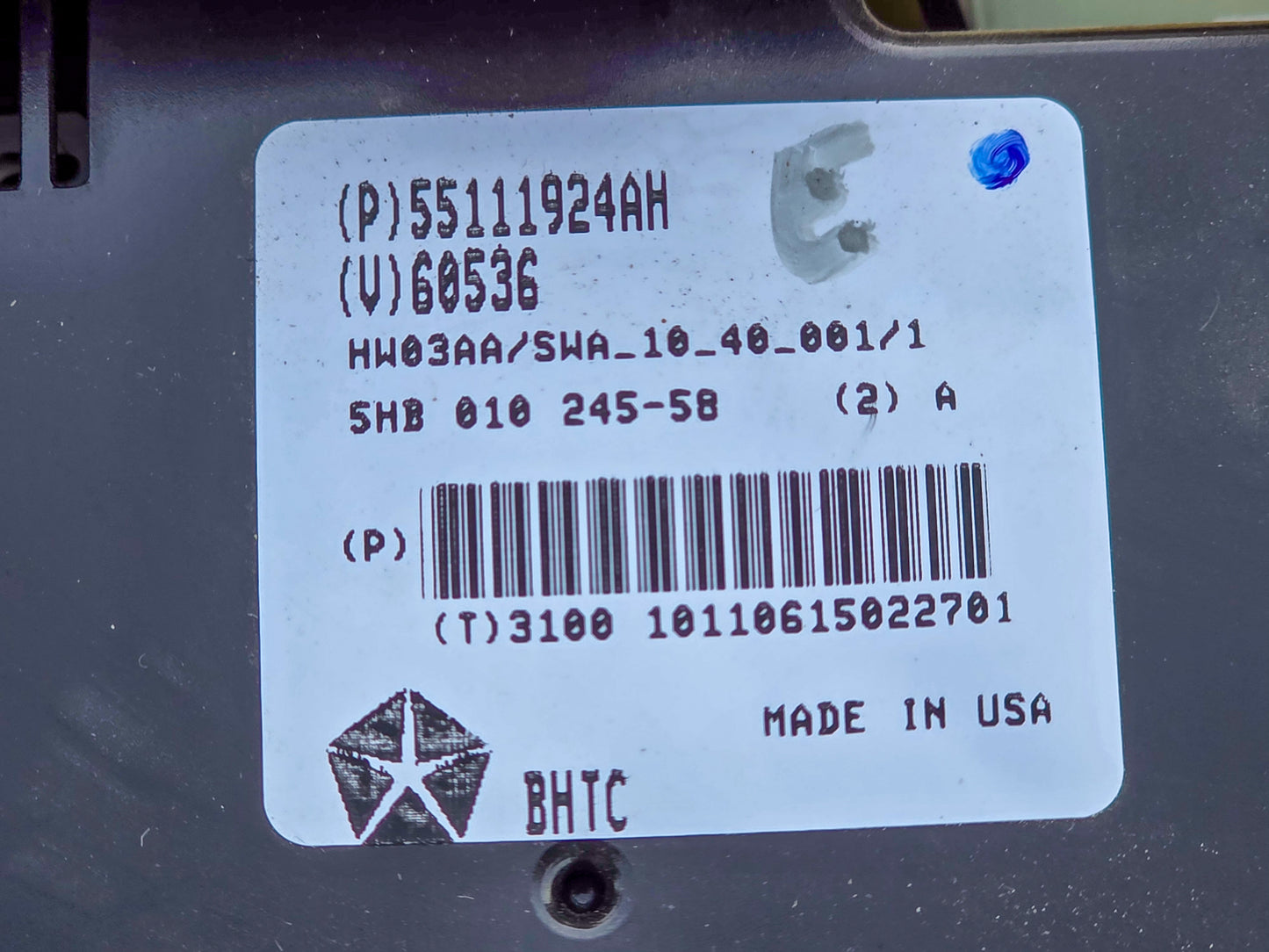 2011-2013 Jeep Grand Cherokee OEM Temp AC Heat Climate Control 68111110AQ, 55111924AH, 56046293AB