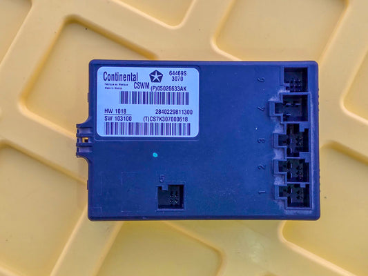 2011-2013 Jeep Grand Cherokee Front Driver Seat Heat Control Module 05026633AK