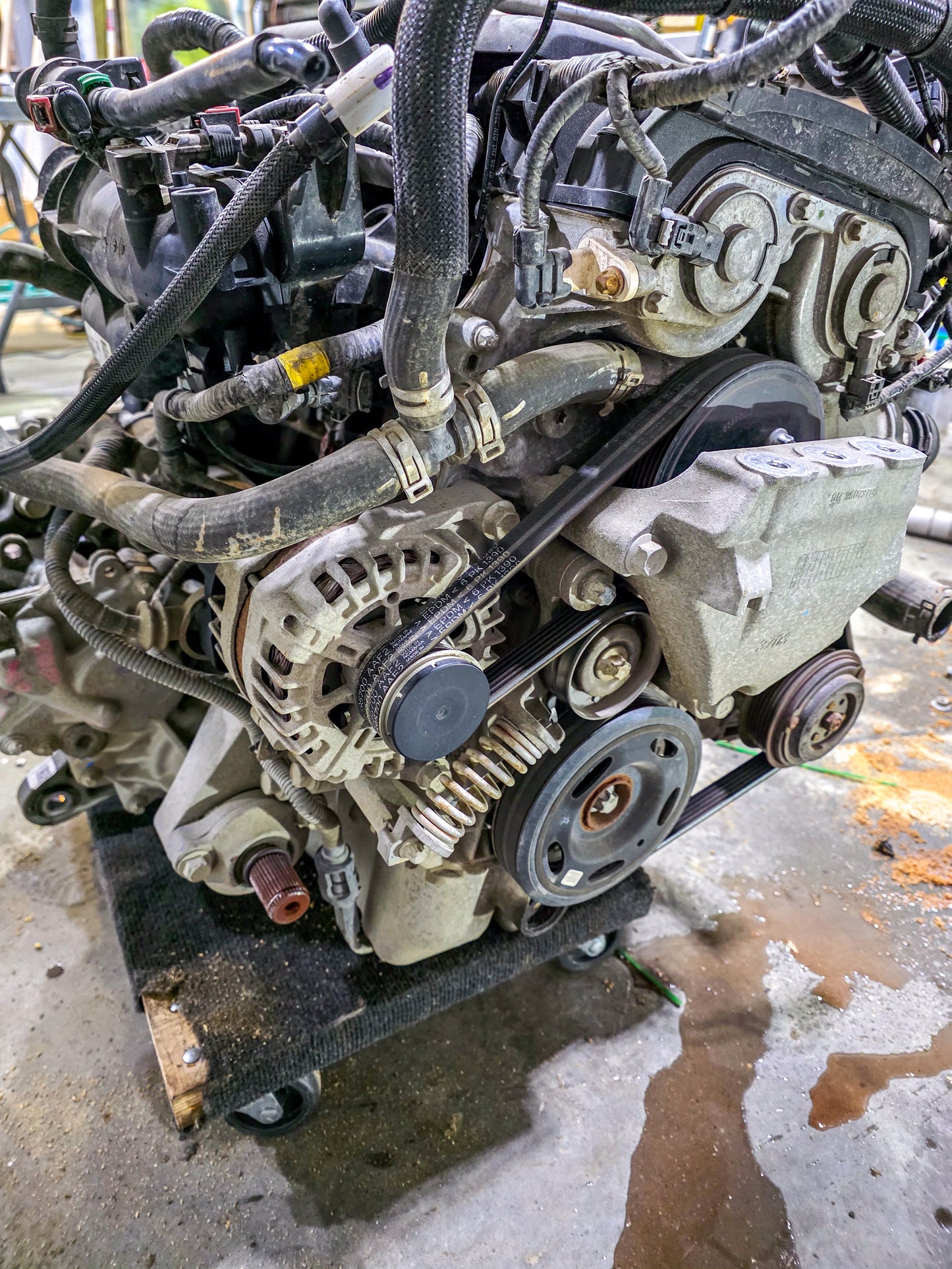 GMC Engine 1.4L Encore Trax with transmission, transfer case, turbo, alternator, starter, ac compres