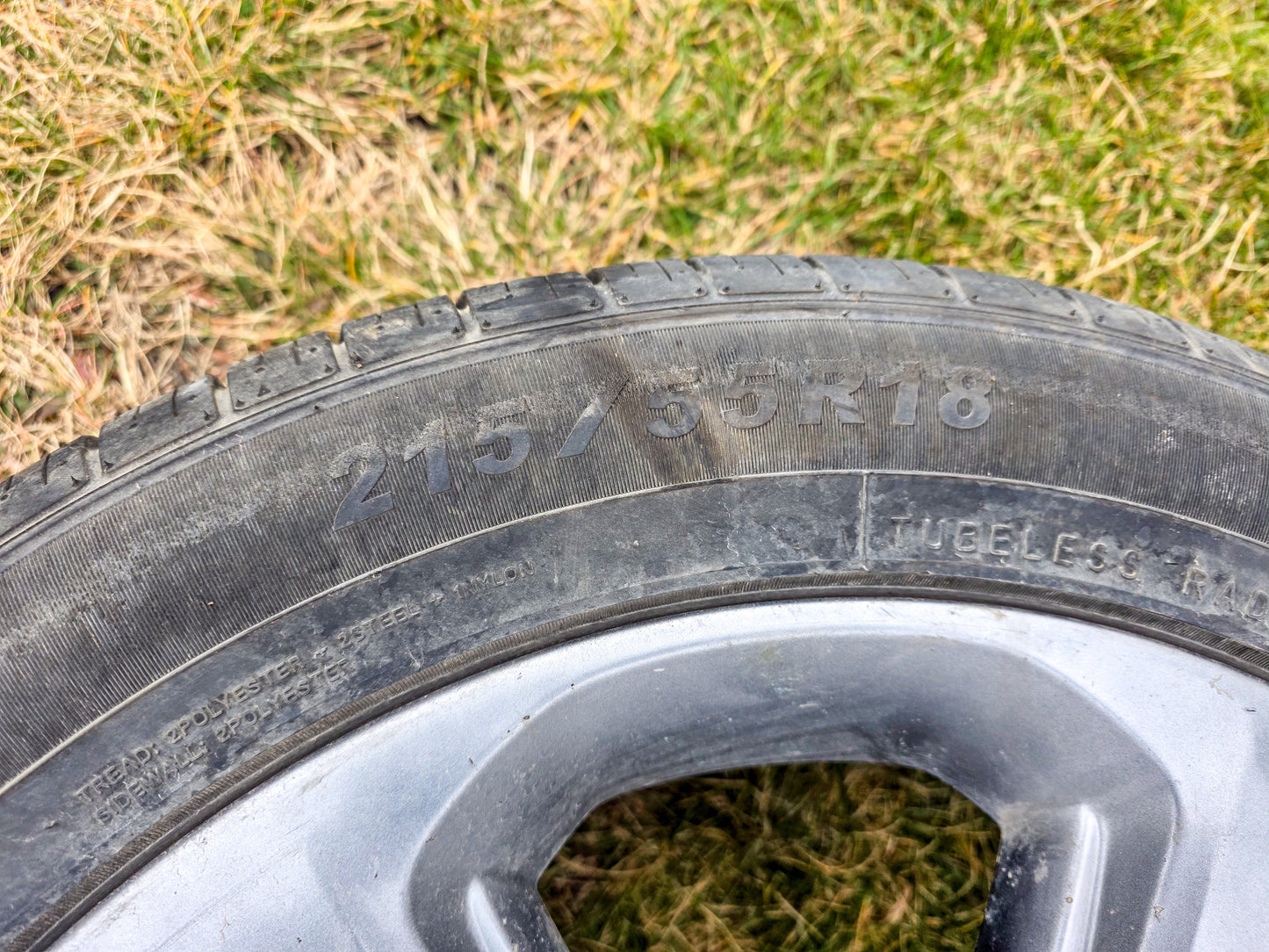 2014  Buick Encore  Rim 18x7 (aluminum), 5 spoke, single (opt RV6), with tire 215/55 R18