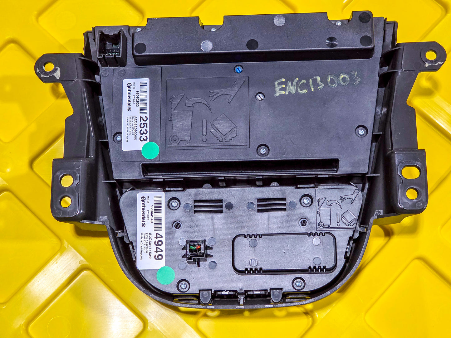 2013-2016 Buick Encore Radio Climate Control Switch Panel Assembly 95052533 22944949