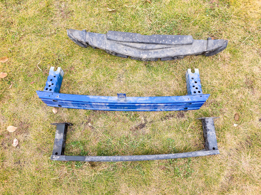 2013-2022 Buick Encore Front Upper Bumper Fascia Energy Absorber, Rebar Front Steel, and Front Bumper Reinforcement Bar  42607558, 95942501, 42489258