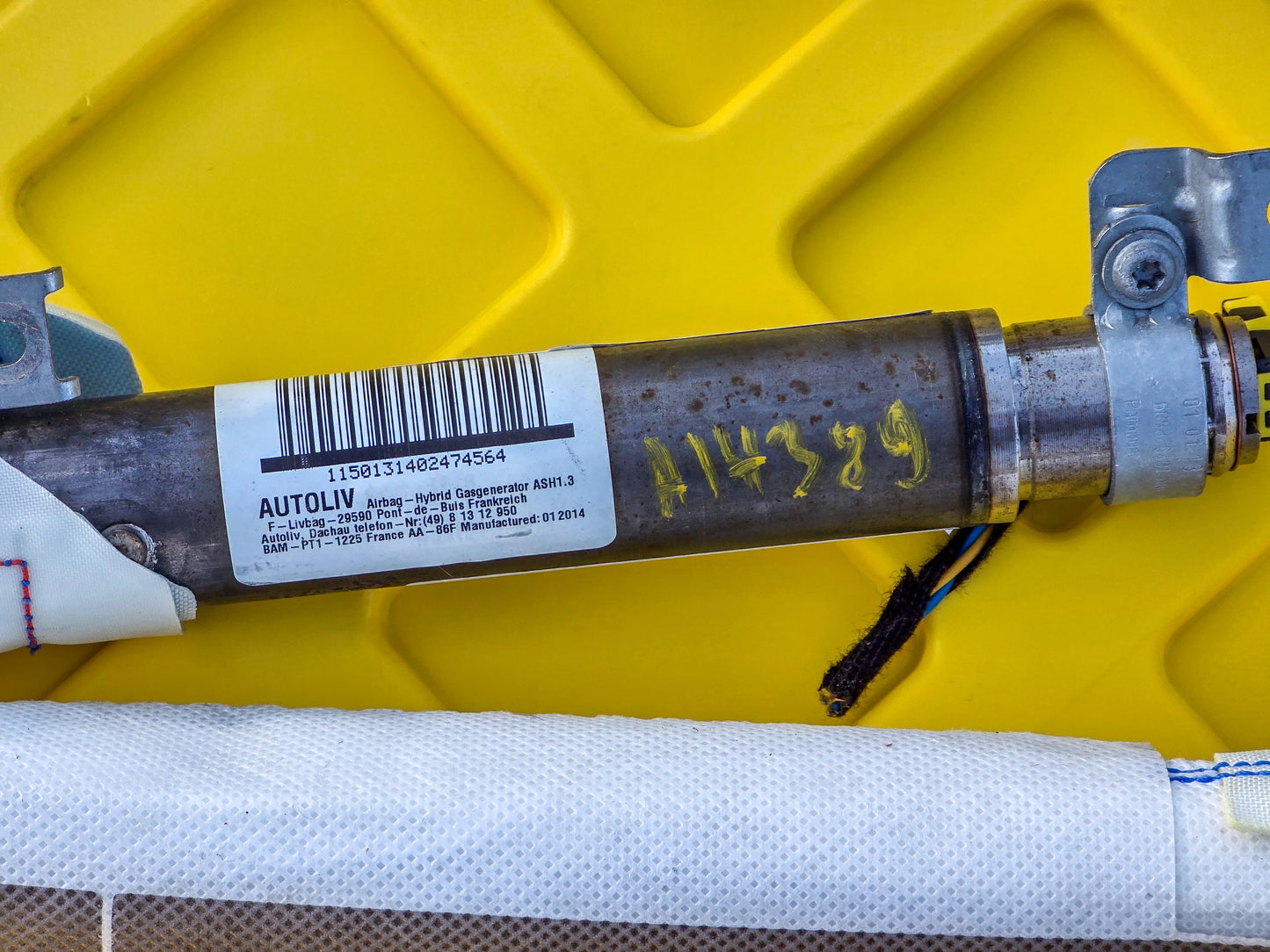 2012-2017 Audi A5 Left Driver Side Front Roof Air Bag 8T0880741B