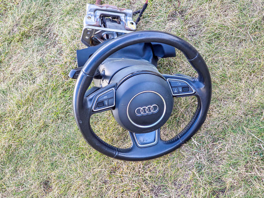 2014 Audi A5 Steering Wheel, Steering Column, Indicator Stalks (Switches) 8T0419091A, 4G8953502A4PK,  8K0419506