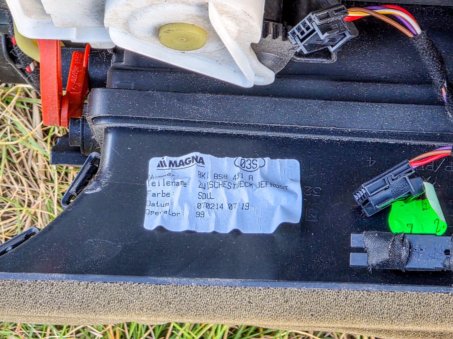 2013-2016 Audi A5 AC HVAC Climate Heater Blower Housing Box OEM 8T1820005S, 8K1858431A, 8K1971566A,