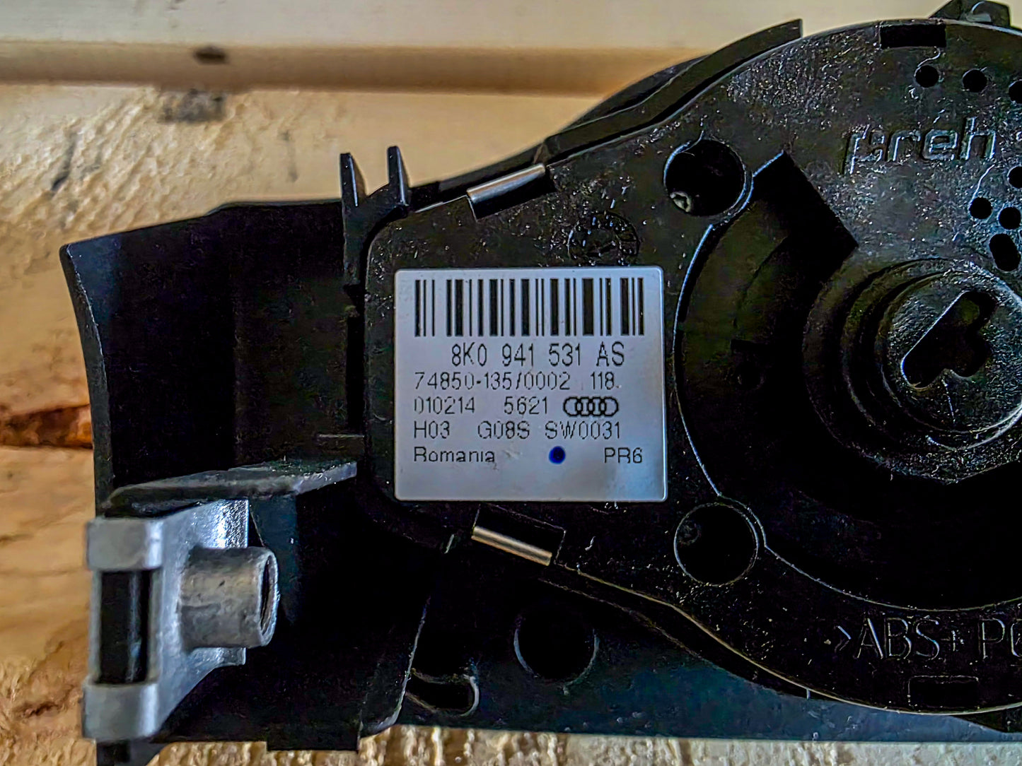 2009-2016 Audi A5 Headlight Foglight Switch OEM 8K0941531AS