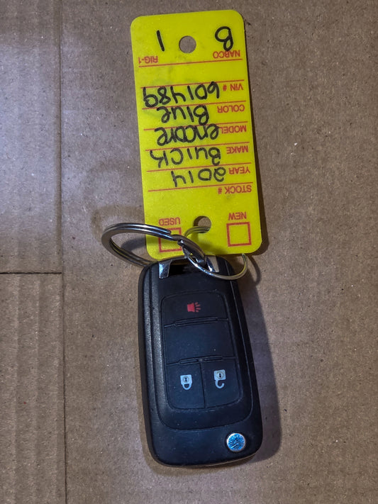 2013-2016 Buick Encore Keyless Entry Transmitter. Theft Deterrent Transmitter 20873621, 20873623