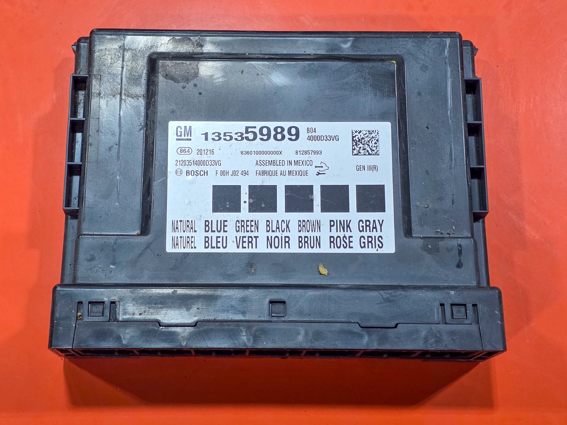 2019-2022 GMC Acadia Computer Body Control Module 13535989