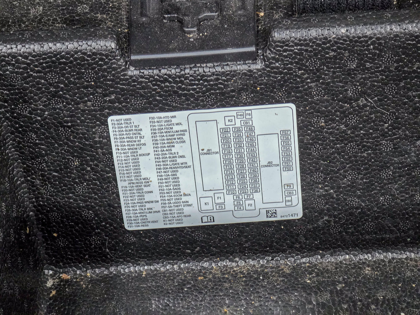 2017-2023 GMC Acadia Rear Trunk Floor Storage Compartment Box 84615379, 84217564, 84069004, 84235464, 84426136 - view 4