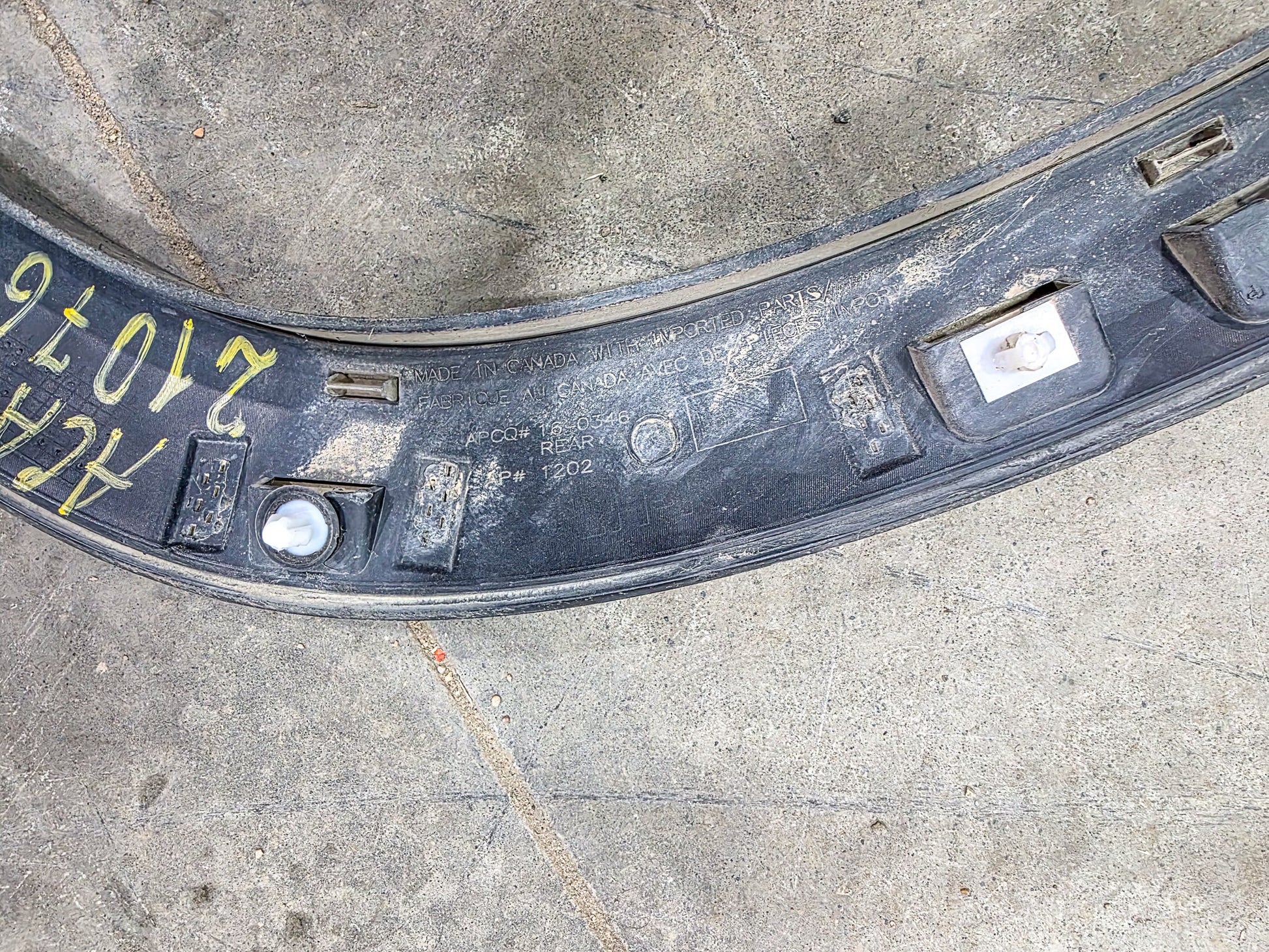 2017-2023 GMC Acadia Rear Driver Left Side Quarter Wheel Arch Flare Molding OEM 84460804, 85617225 - view 3