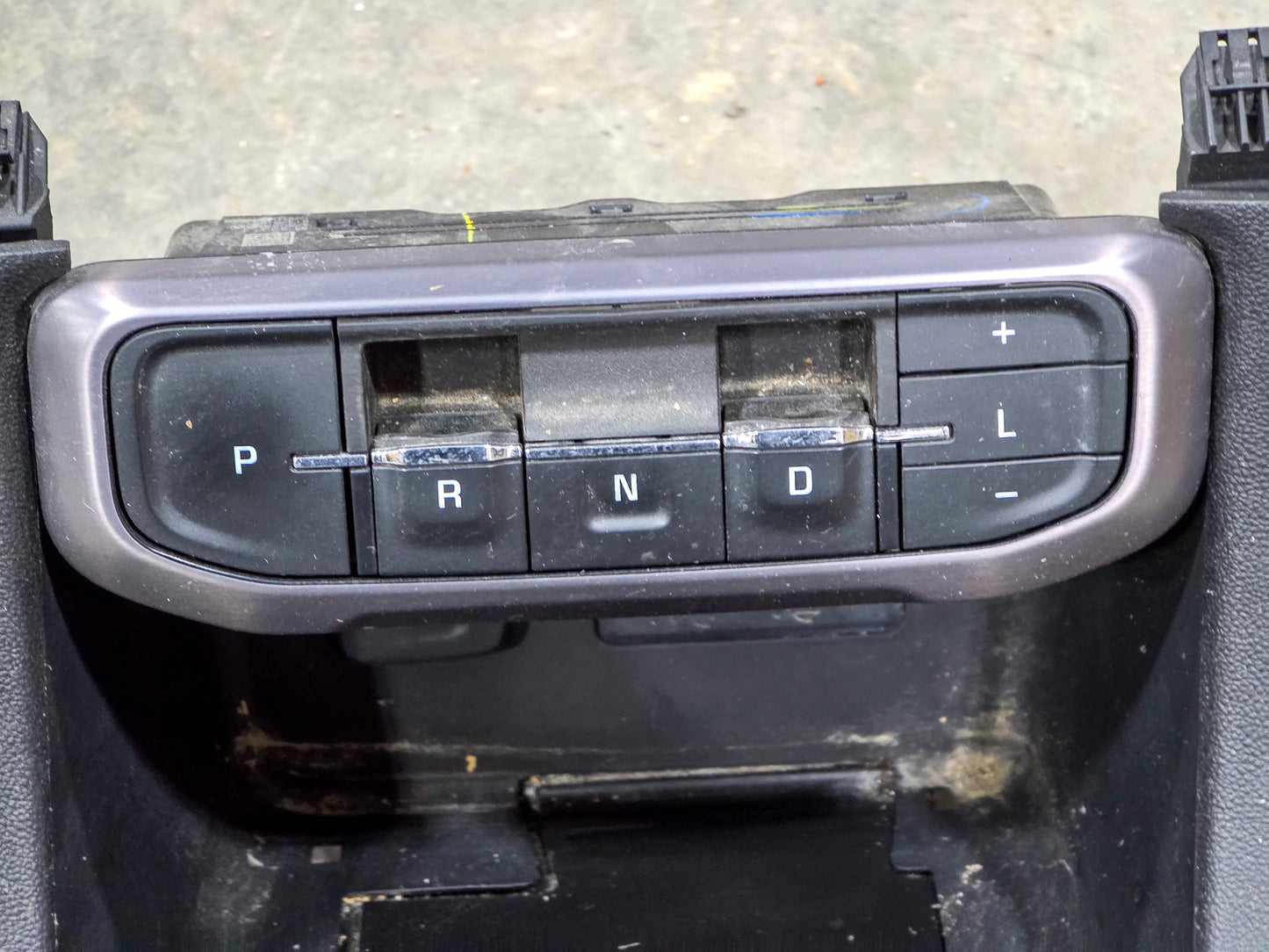 2017-2025 GMC Acadia Center Console, Transmission Shift Button Assembly, Receptacle, Hazard Light & Traction Control Switch, Front Right Left Side Seat Heater Switch, Trim Plate 84769914, 13529869, 84646674, 84693327, 84736648 - view 2