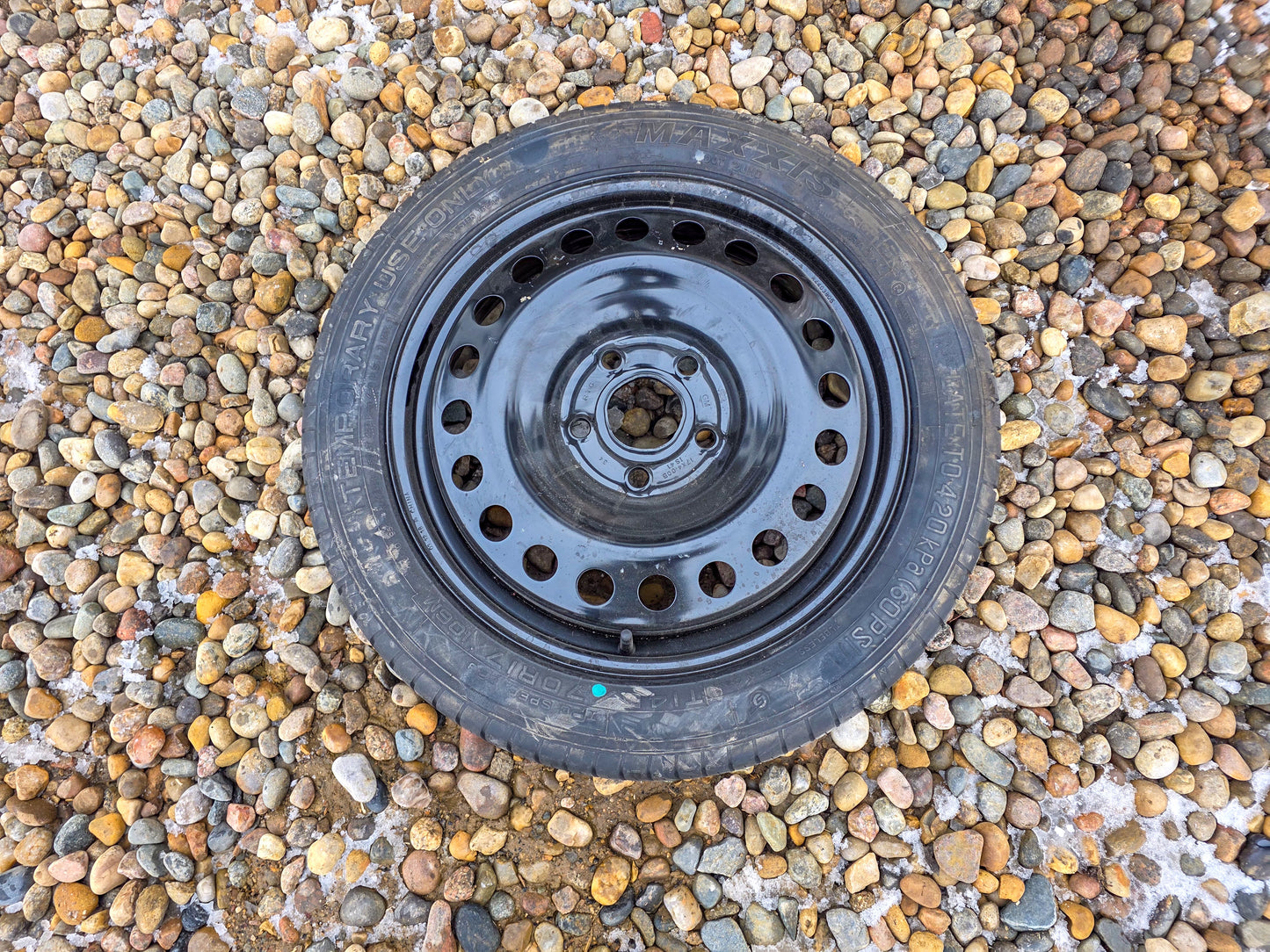 2019 Buick Envision Spare Rim 17x4 with tire TI45/70 R17 Bolt pattern 5x120 mm (compact spare)