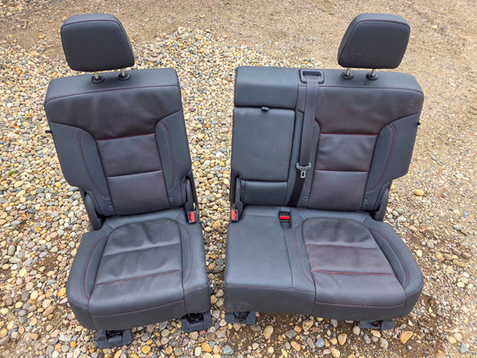 2019-2025 Chevrolet Blazer Rear Second Row Seat Assembly Black Leather OEM