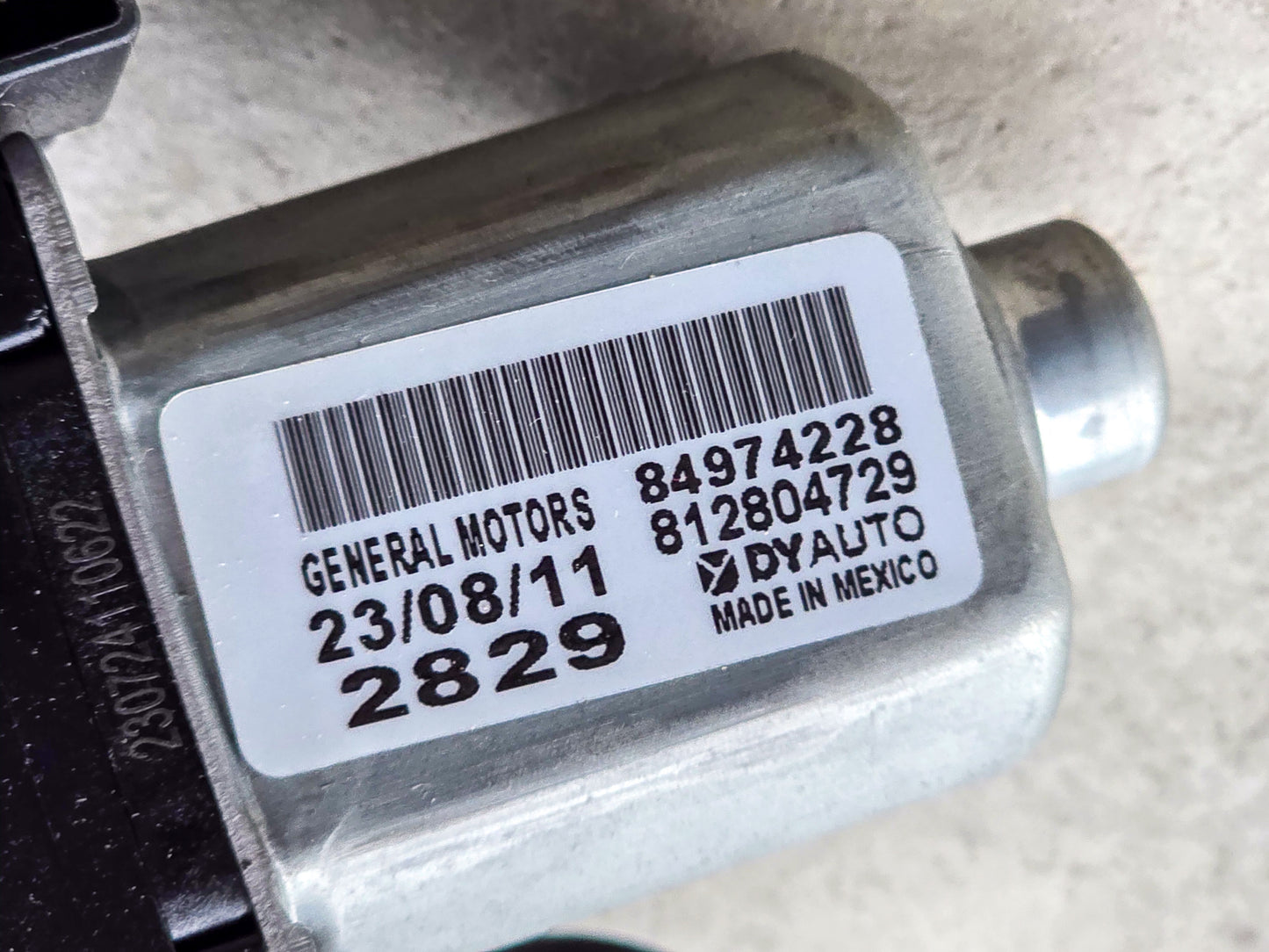 2018-2026 Chevrolet Blazer Rear Window Wiper Motor