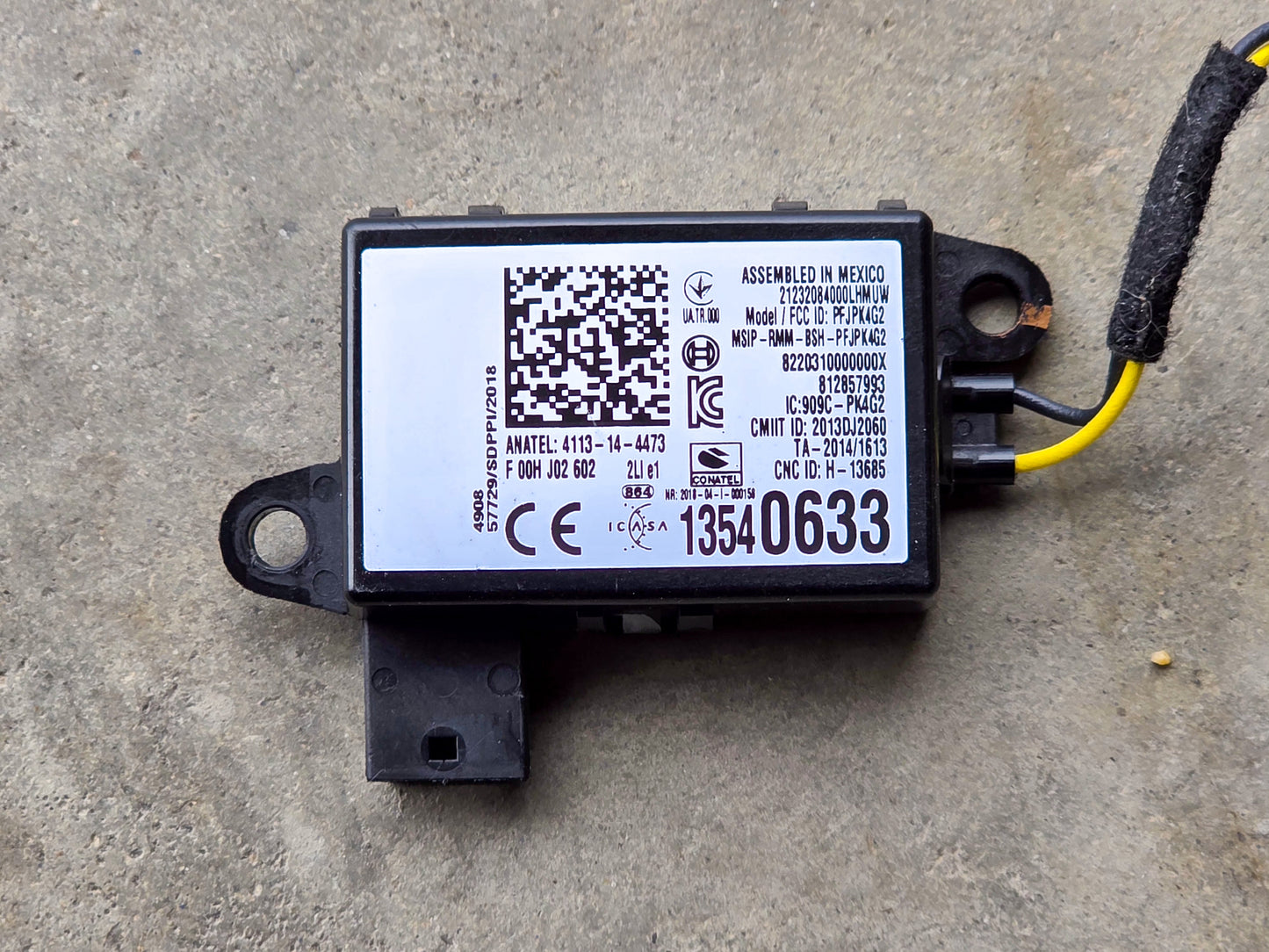 2016-2025 Chevrolet Blazer Theft Deterrent Module
