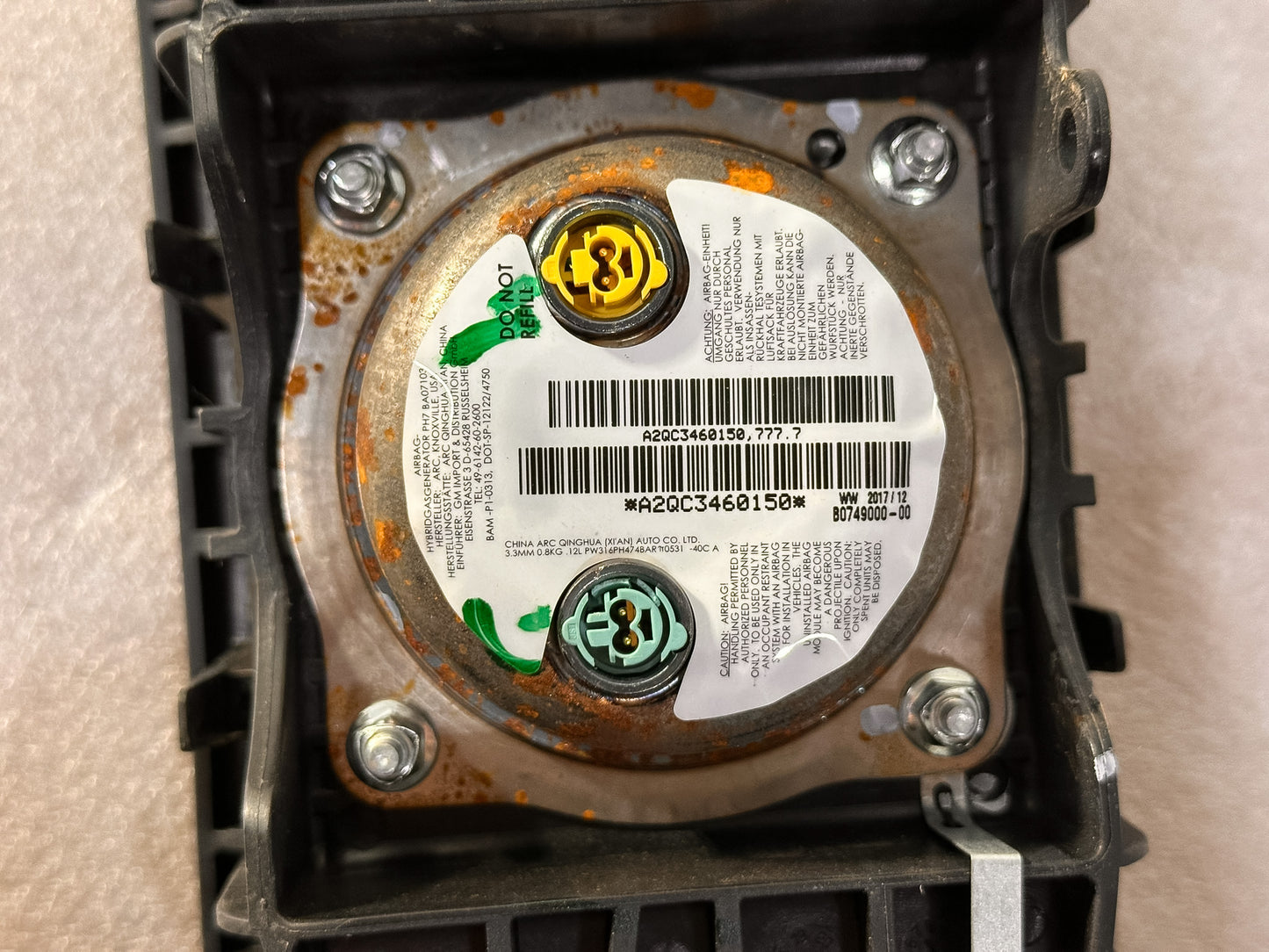 2016-2020 Buick Envision Front Right Passenger Dash Airbag OEM 84236994, 13393369, 23296527, 84437240 - view 4