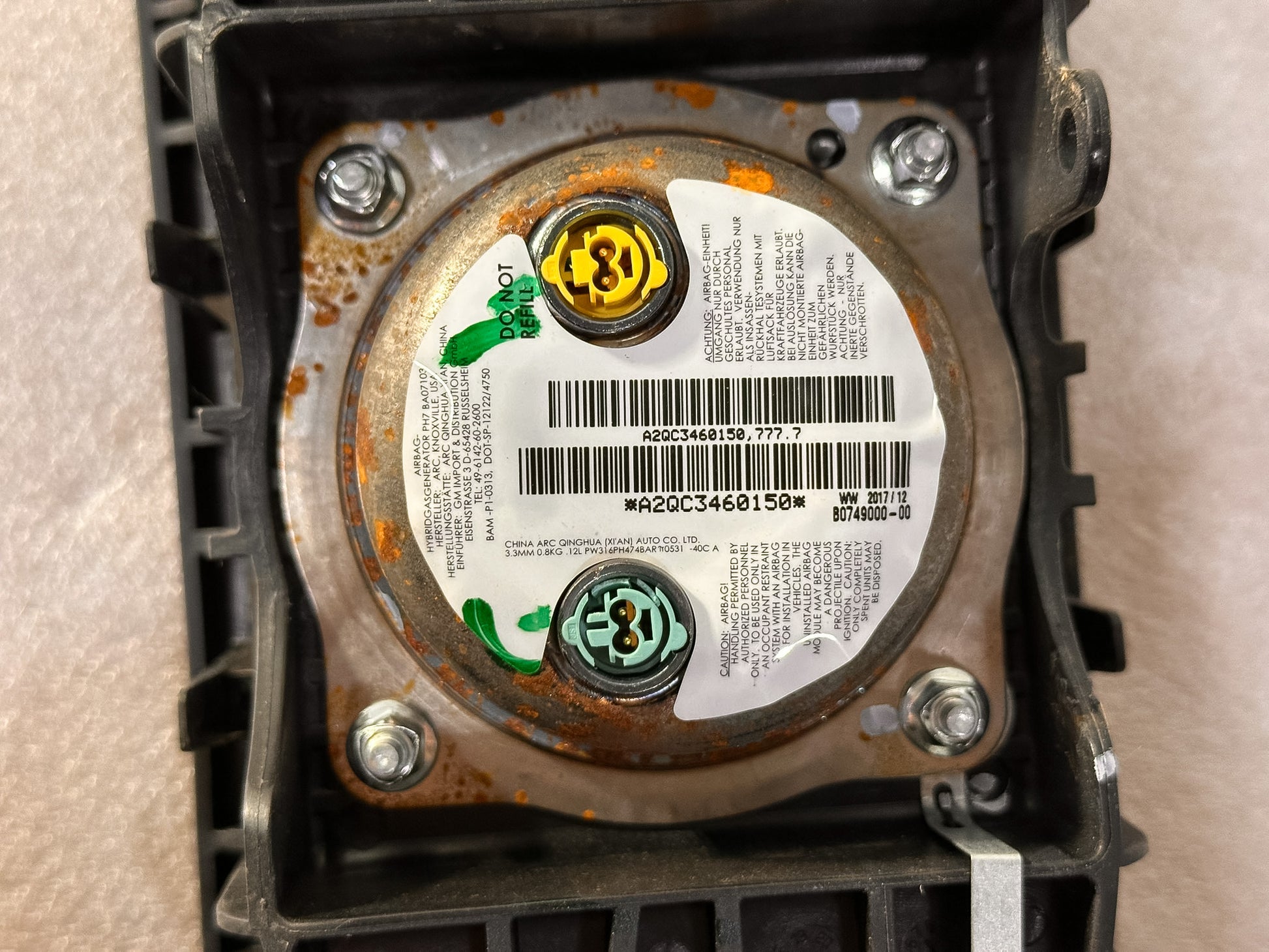 2016-2020 Buick Envision Front Right Passenger Dash Airbag OEM 84236994, 13393369, 23296527, 84437240 - view 4
