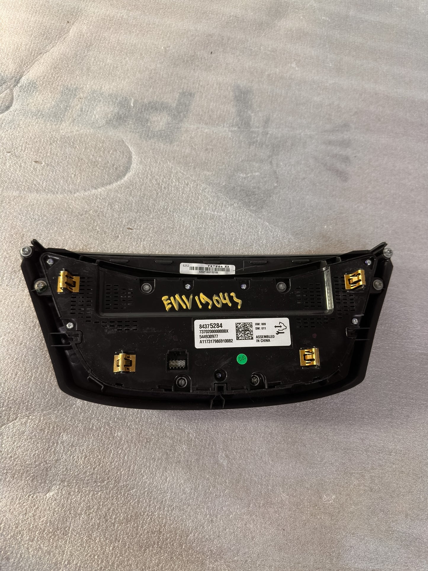 2016-2020 Buick Envision Heater AC Climate Temperature Control 84375284, 23321879, 84008102, 84015308, 84208108, 84443702
