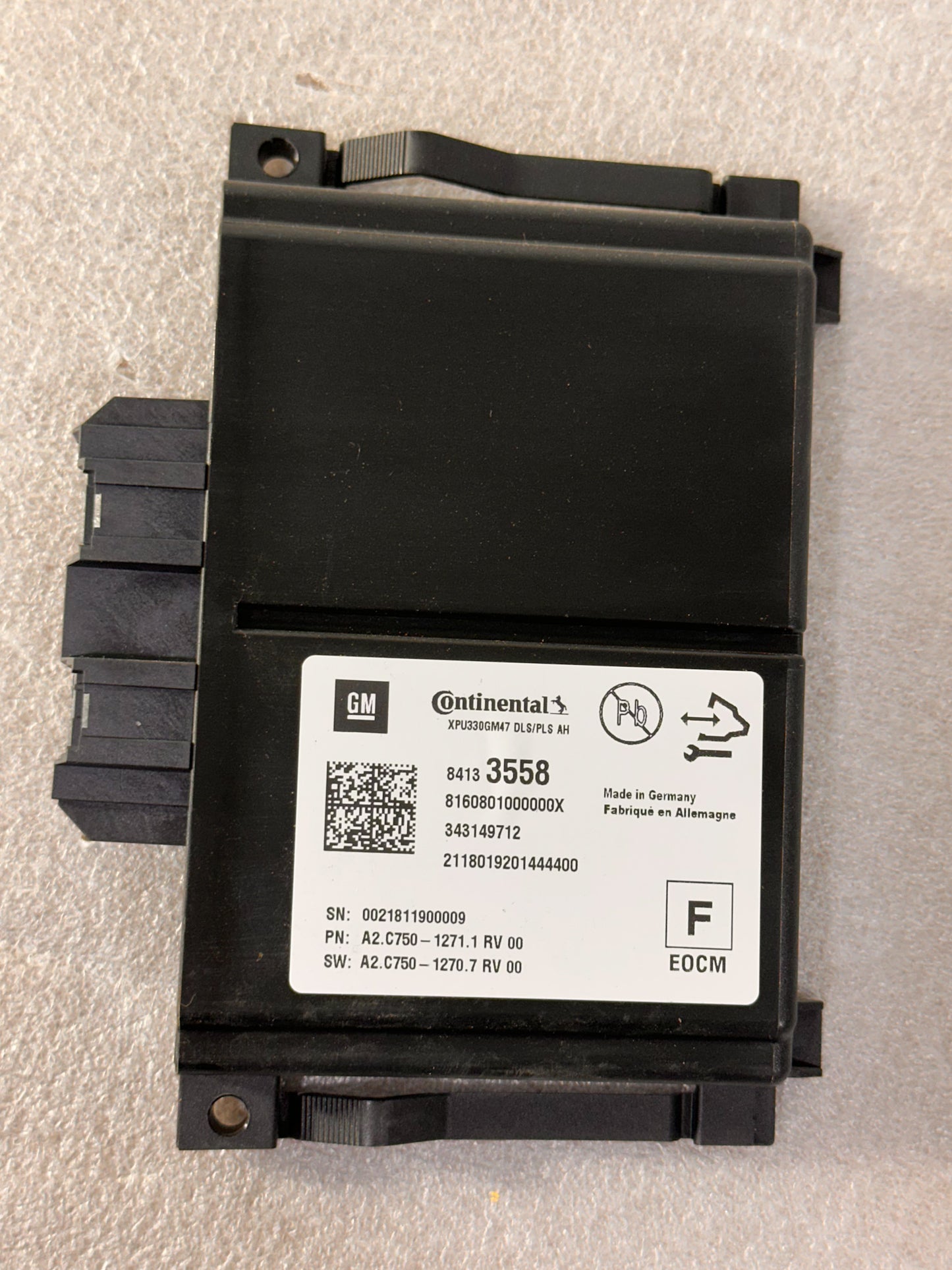 2019 Buick Envision Active Safety Control Module 84133558, 23402601, 84049631, 84050271, 84052035, 84092992, 84218070, 84559185, 84737638,  84991870