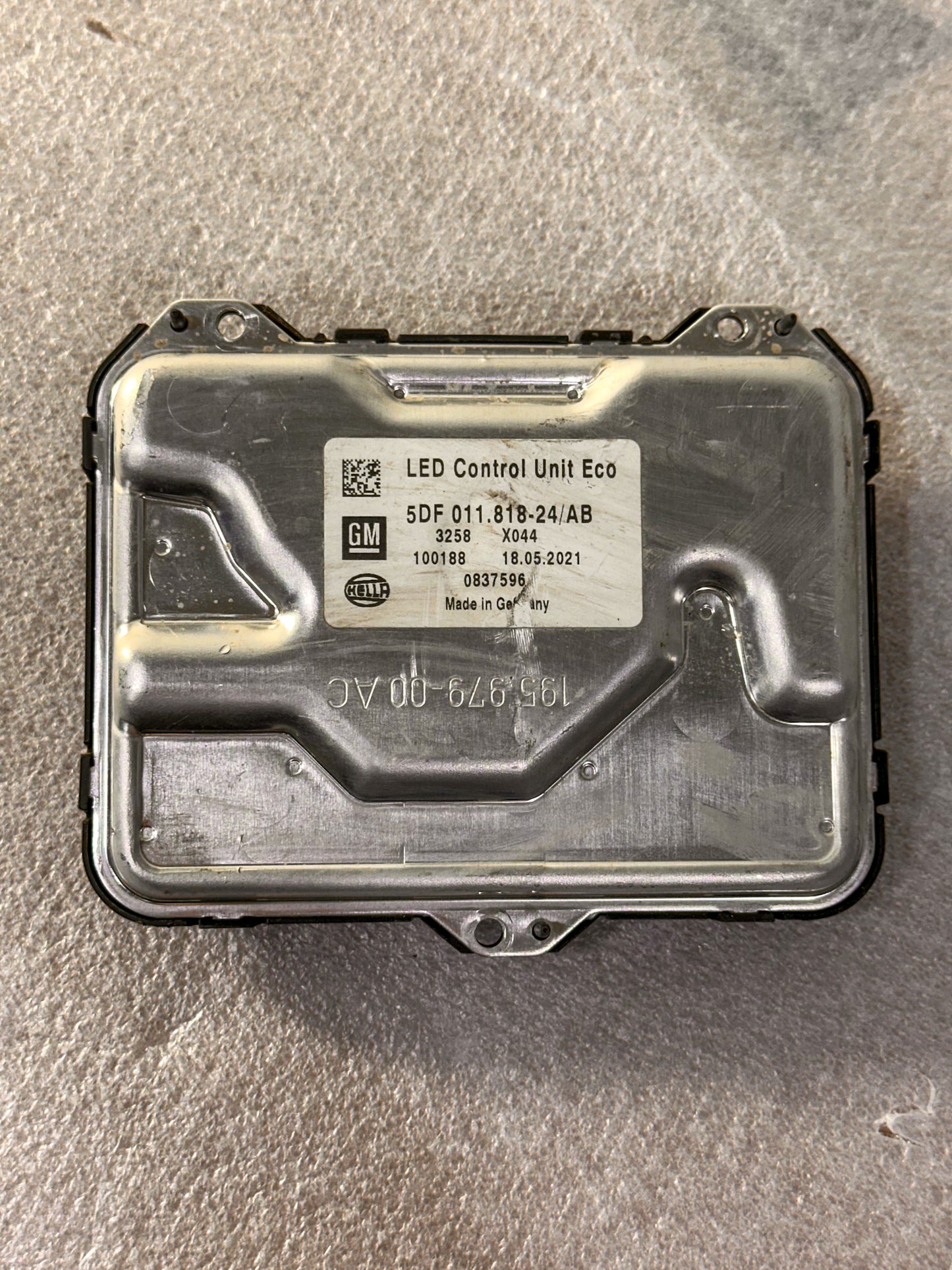 2019 Buick Envision LED Ballast Control Unit Eco Module 0837596  5df011.818-24ab