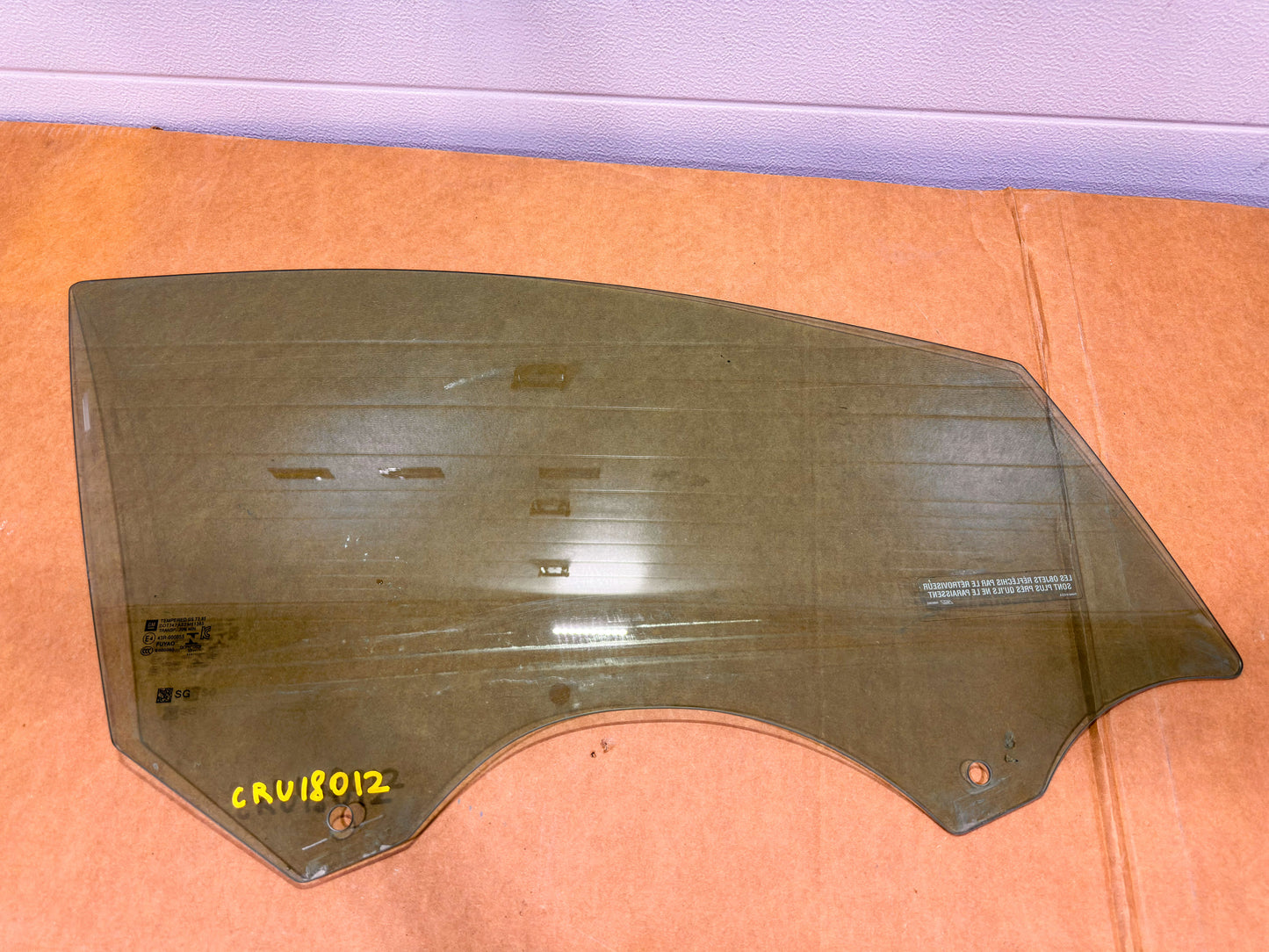 2016-2019 Chevrolet Cruze Driver Left Side Front Door Window Glass 13412495