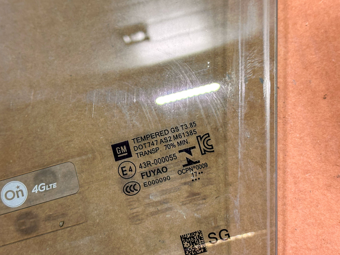 2016-2019 Chevrolet Cruze Passenger Right Side Front Door Window Glass 13412496