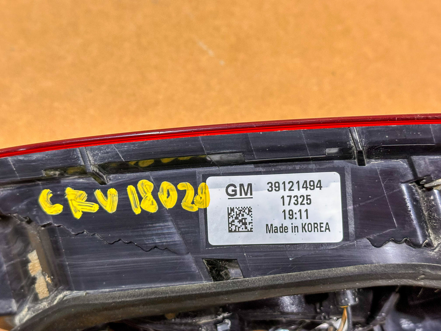 2017-2019 Chevrolet Cruze Rear Right Passenger Side Combination Lamp 39121494,  13464802, 39068388, 39071700, 39081432, 39102810