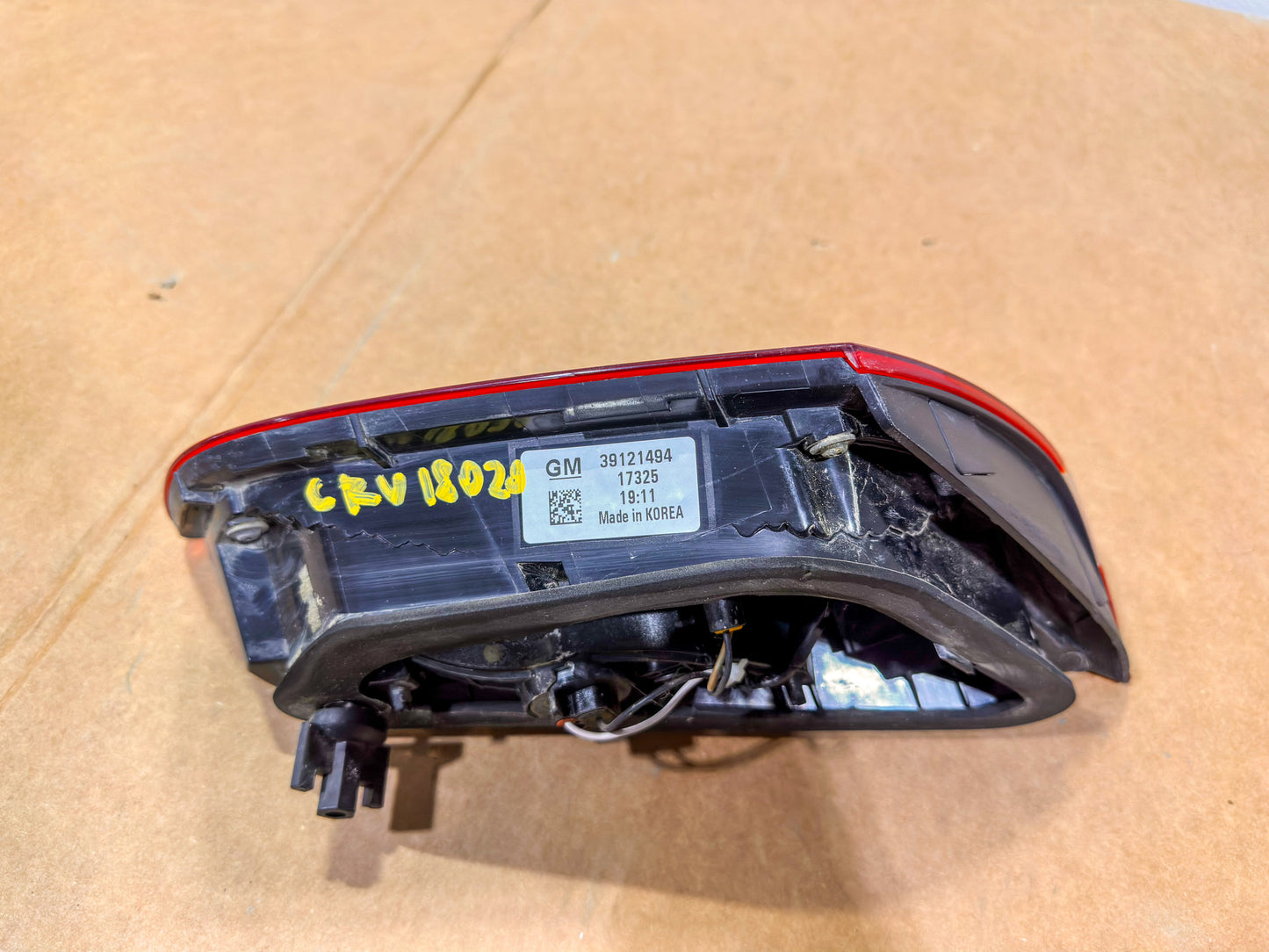 2017-2019 Chevrolet Cruze Rear Right Passenger Side Combination Lamp 39121494,  13464802, 39068388, 39071700, 39081432, 39102810