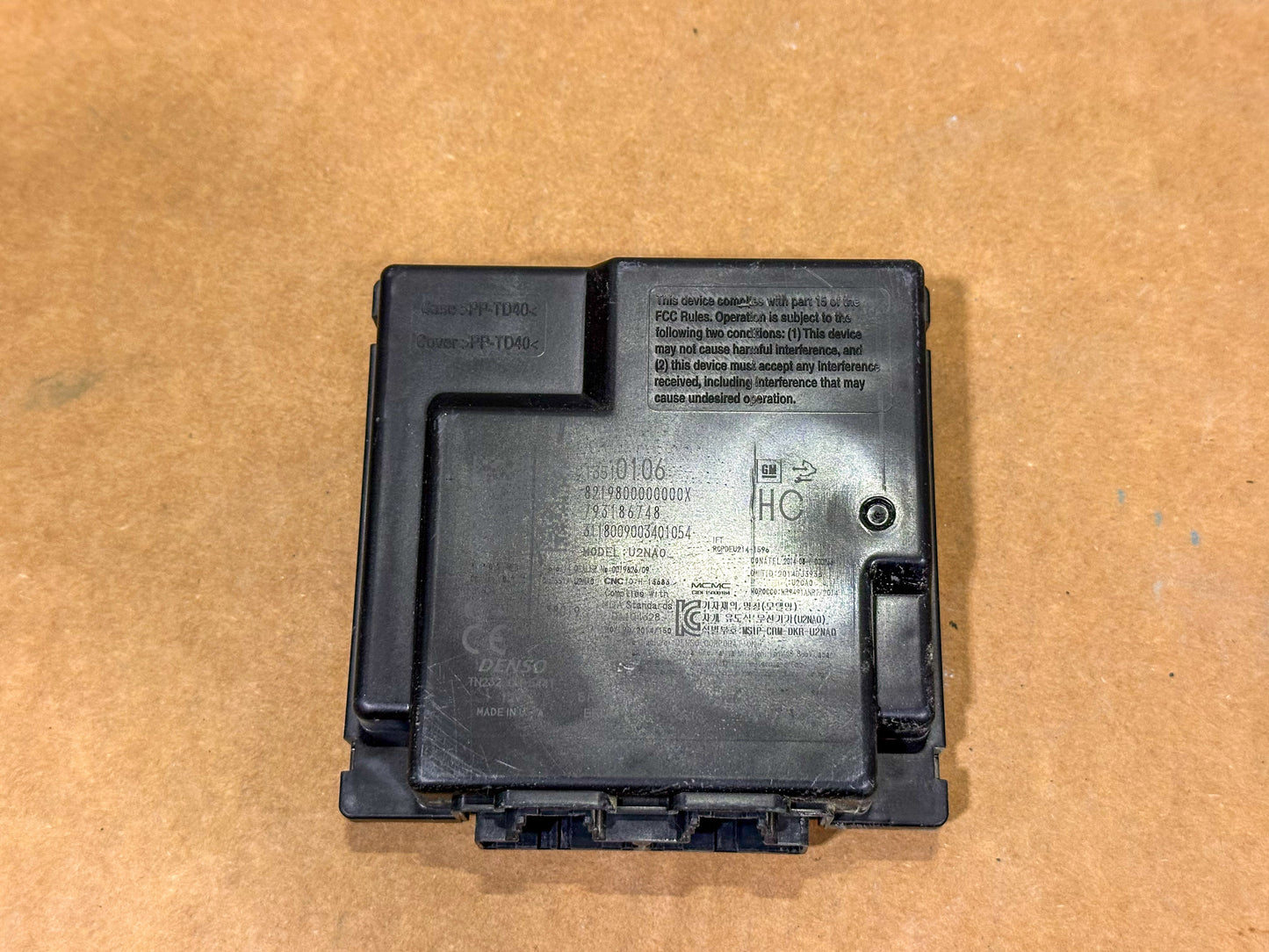 2017-2018 Chevrolet Cruze Remote Keyless Entry Control Module 13510106 OEM