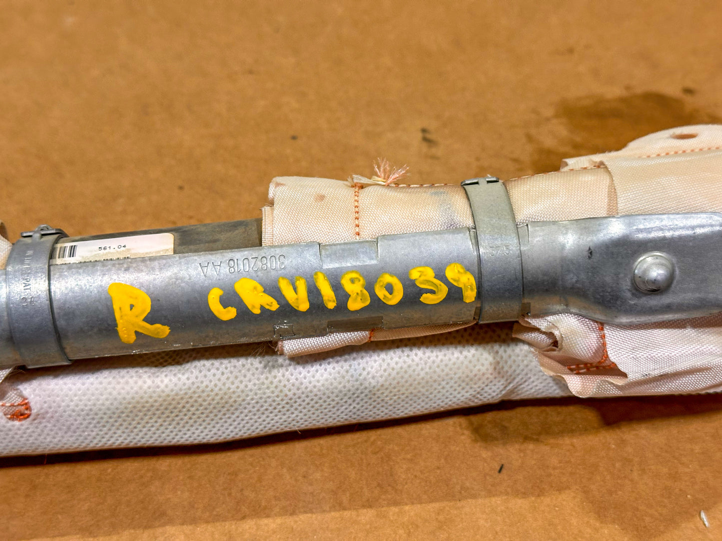 2018-2019 Chevrolet Cruze Right Passenger Side Roof Rail Airbag 39146010, 39172052, 39090742