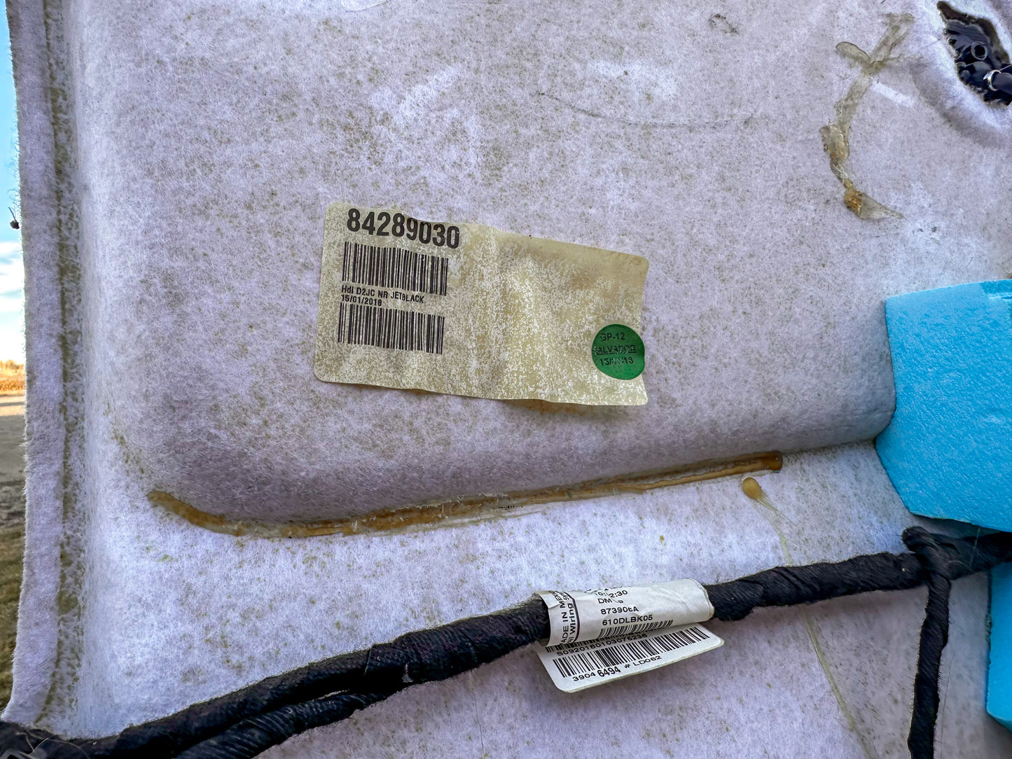 2017-2019 Chevrolet Cruze Roof Ceiling Headliner Cover Liner Panel OEM 84289030, 39046494,