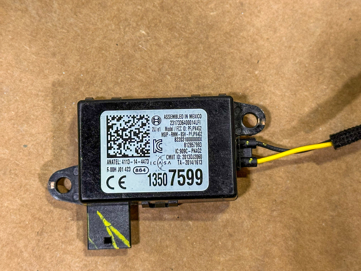 2016-2025 Chevrolet Cruze Theft Deterrent Module 13507599, 13523277, 13540633